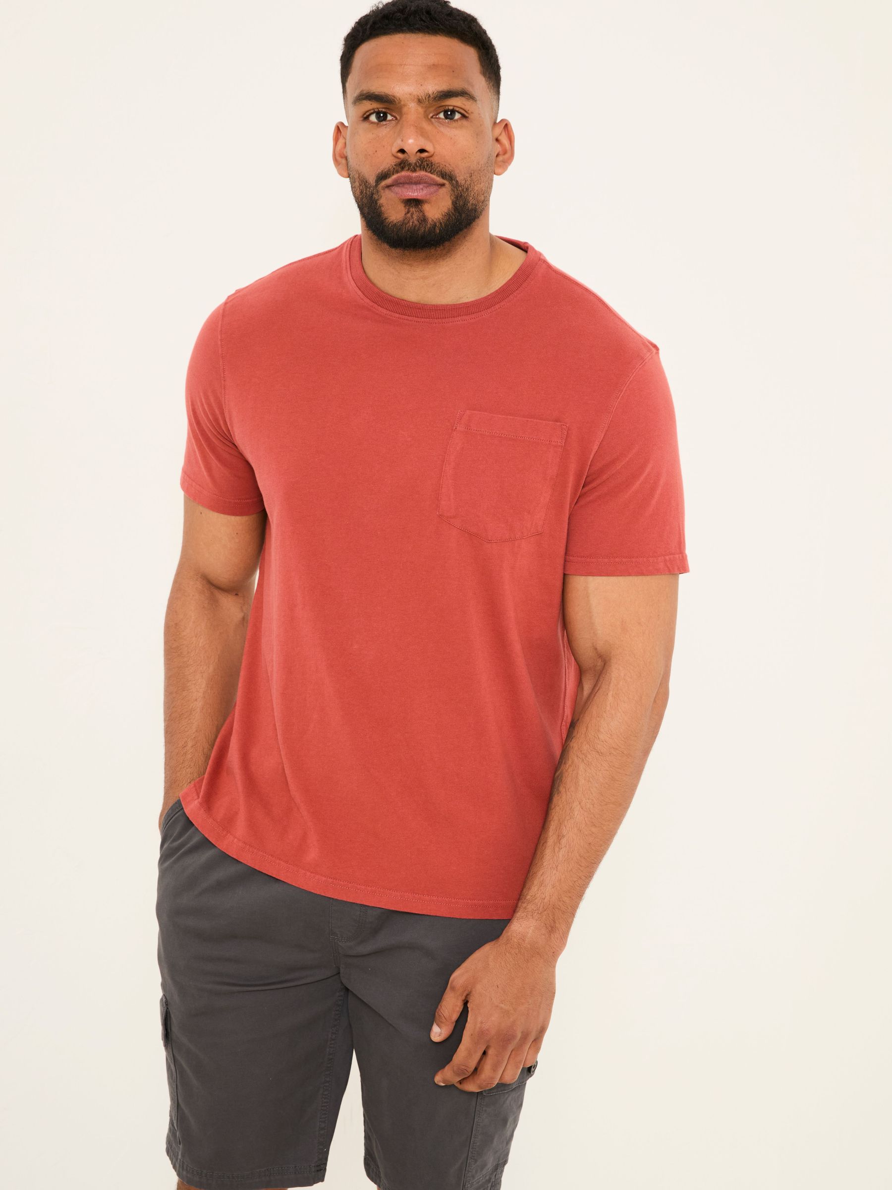 Cove Terracotta Cove Pocket Tshirt (AV2523) | $43