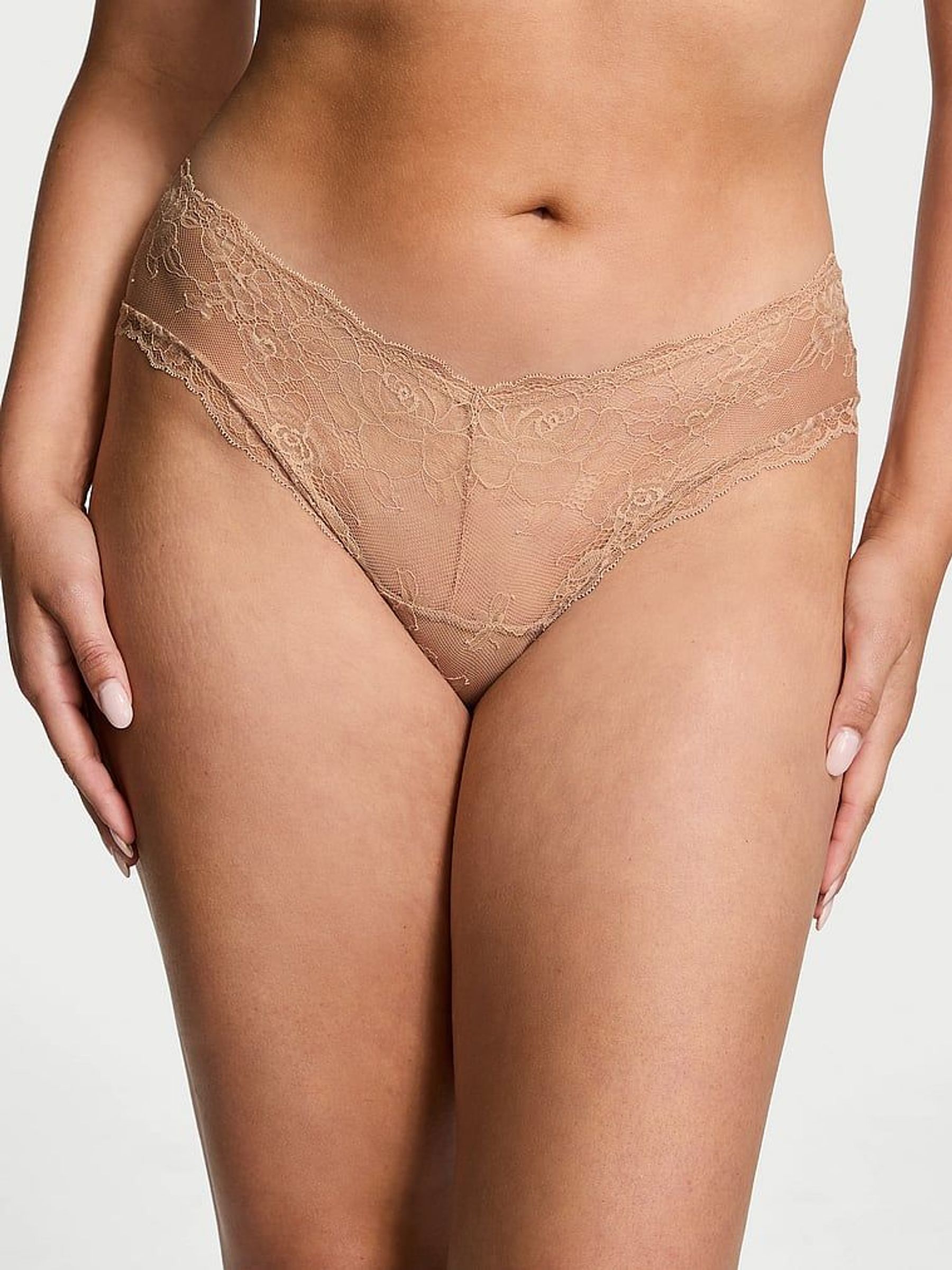 Praline Nude Cheeky Rose Lace Knickers (AV7570) | €20.50