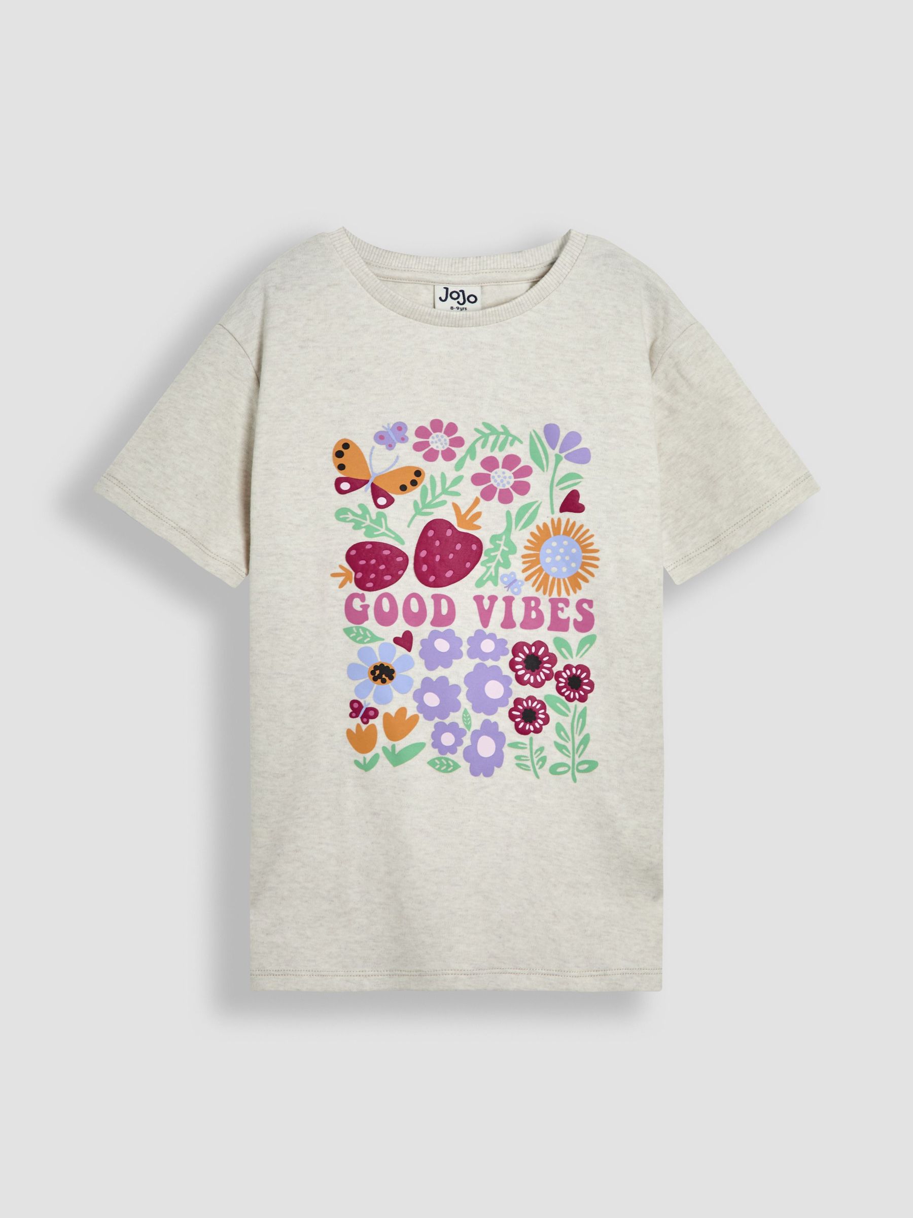 Cream Good Vibes Classic Crew Neck T-Shirt (AW0092) | $26 - $27