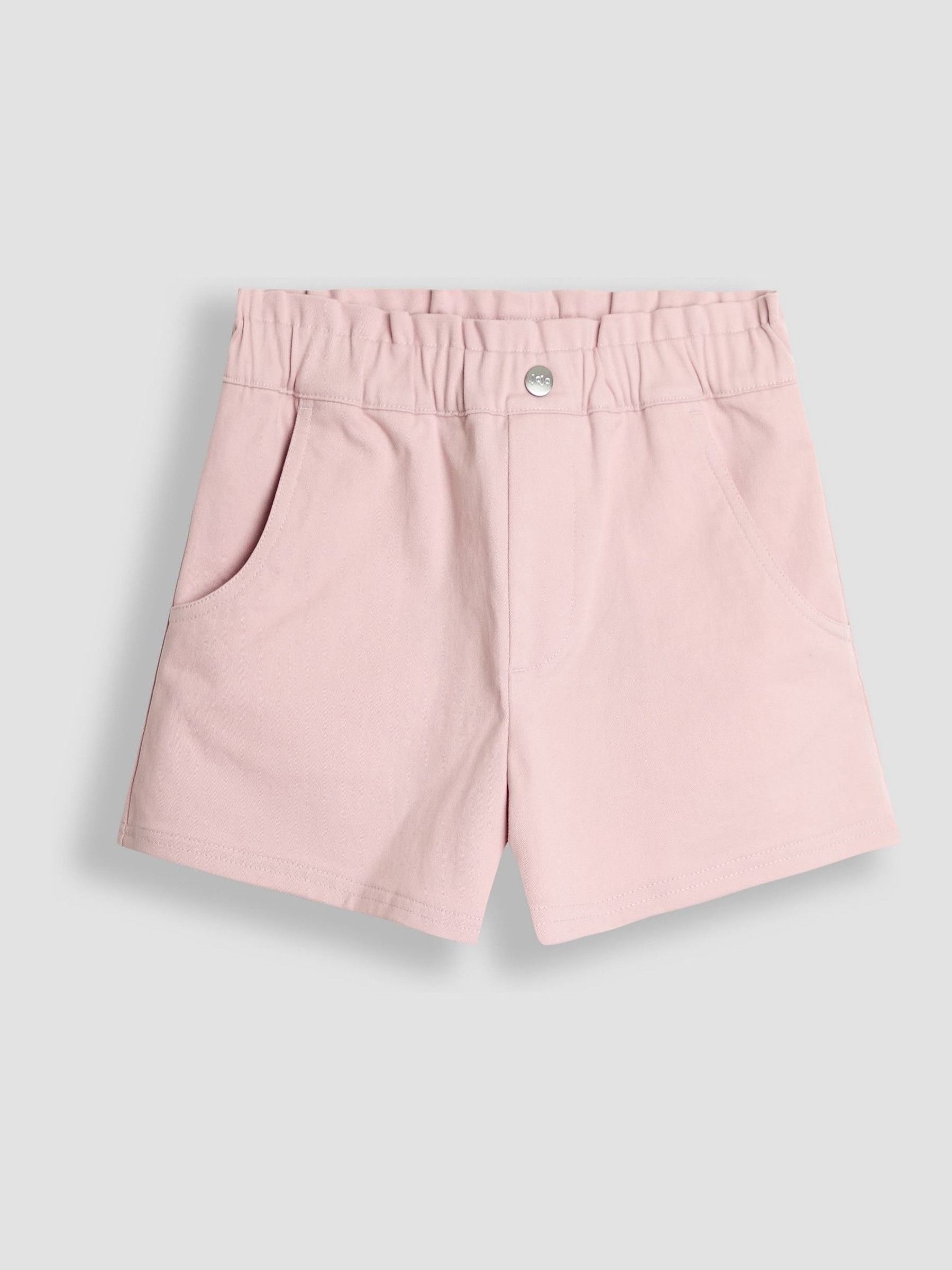 Rose Pink Twill Turn-up Hem Shorts (AW0113) | $33 - $34