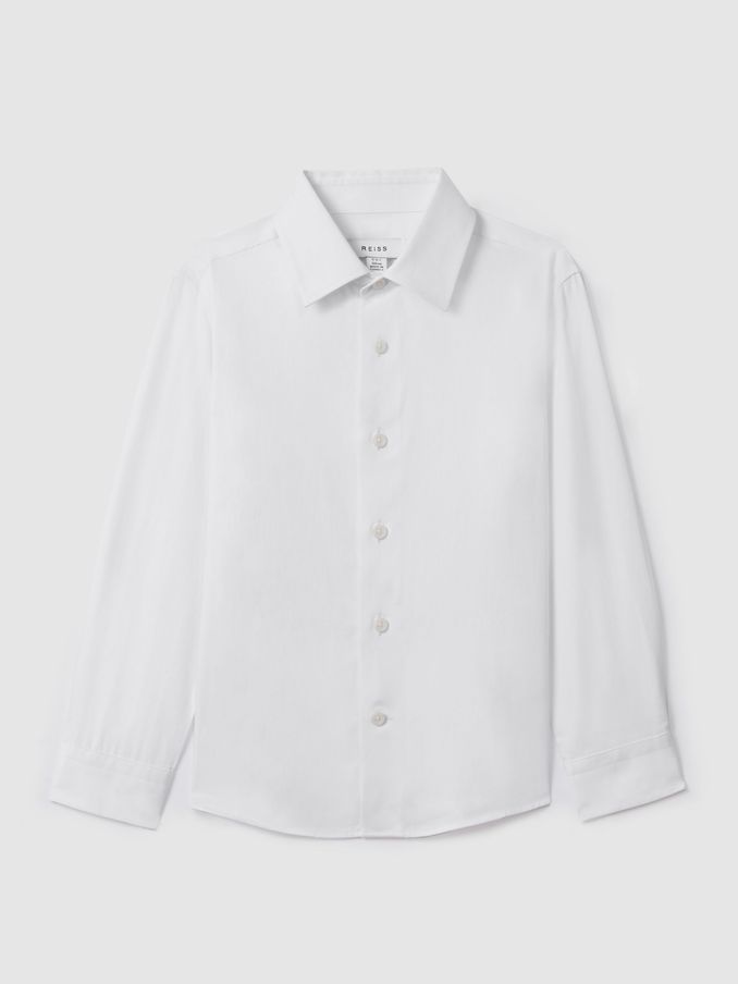 100% Cotton Shirt in White (AW1305) | CHF 40