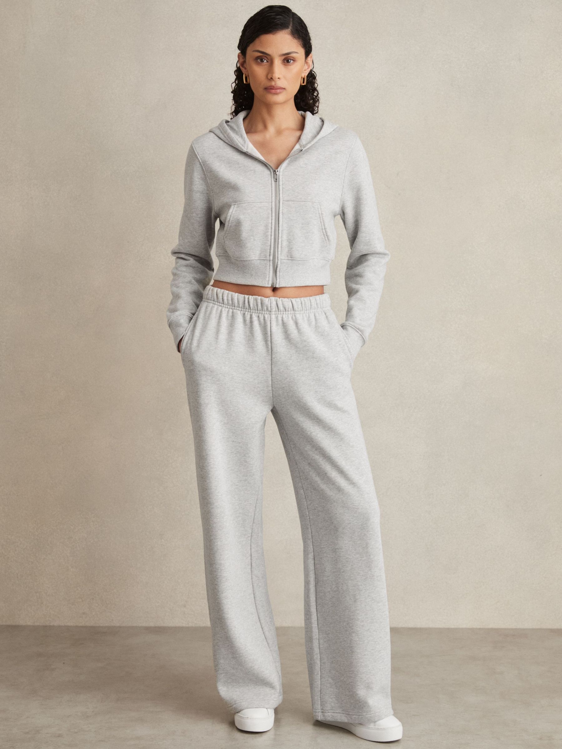 Wide-Leg Joggers in Heather Grey (AW1358) | €165
