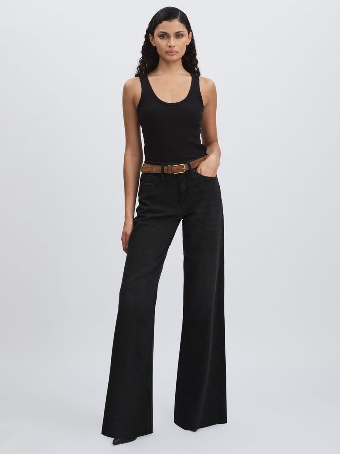 Petite Relaxed Jeans in Black (AW1366) | HK$2,510