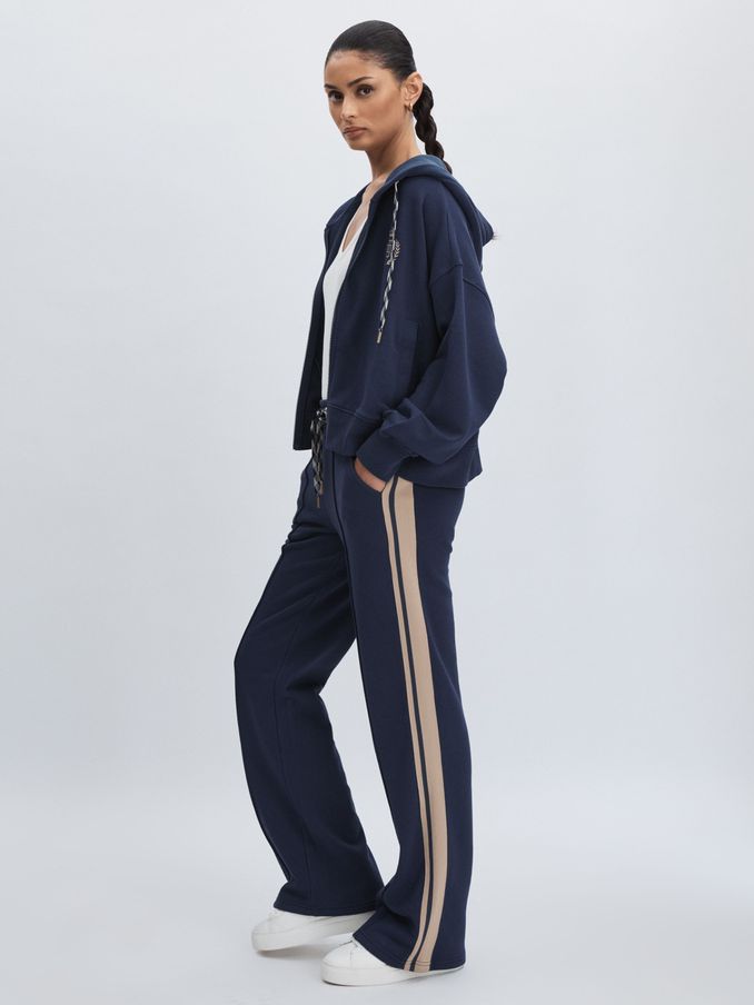 The Upside Organic-Cotton Track Joggers in Navy (AW1380) | US$145