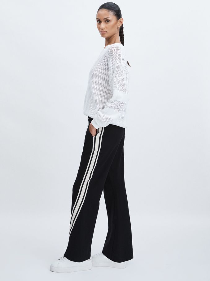 Flared Track Trousers in Black (AW1381) | €158