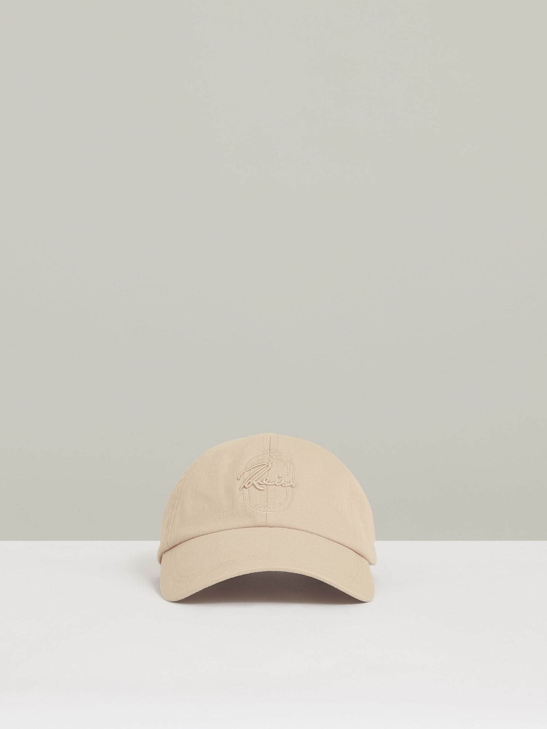 Cotton Logo-Embroidered Baseball Cap in Washed Stone (AW3629) | €70