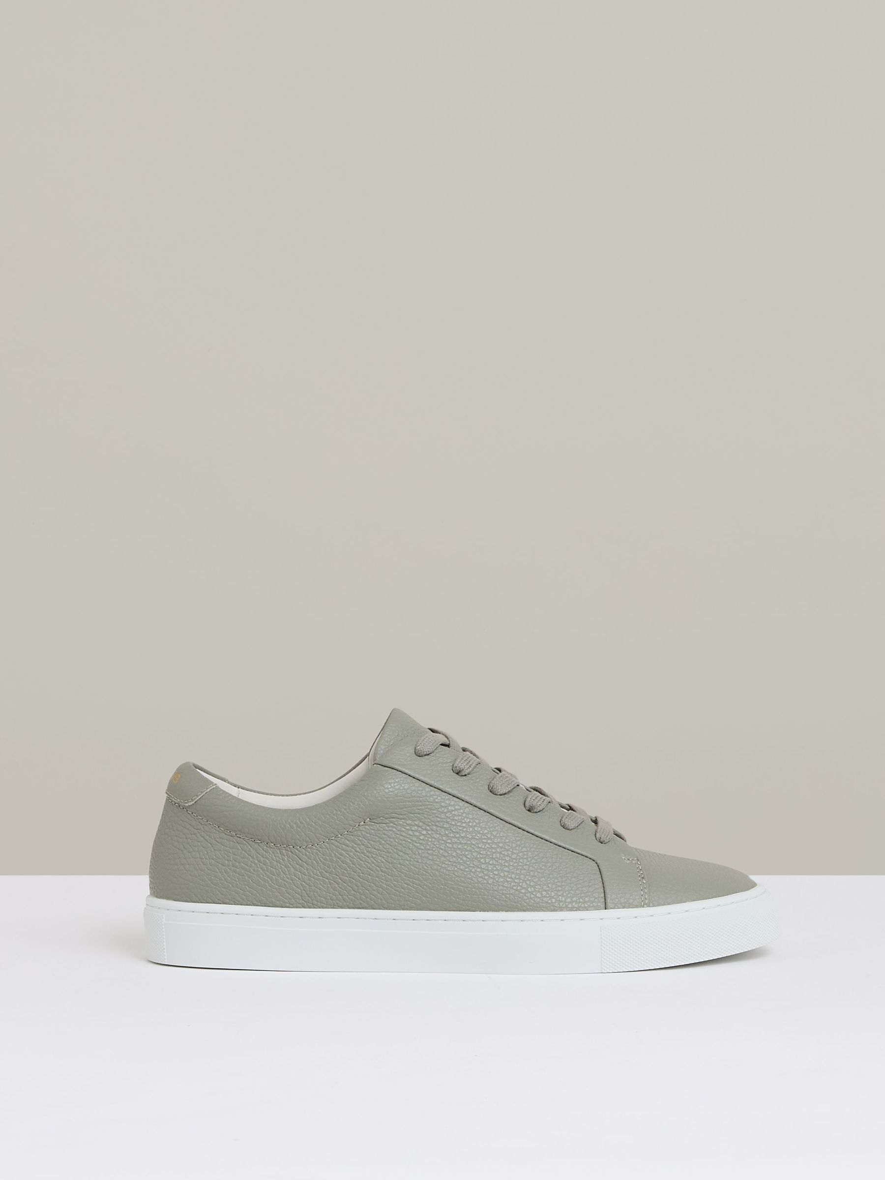 Tumbled Leather Trainers in Mint Green (AW3977) | US$265