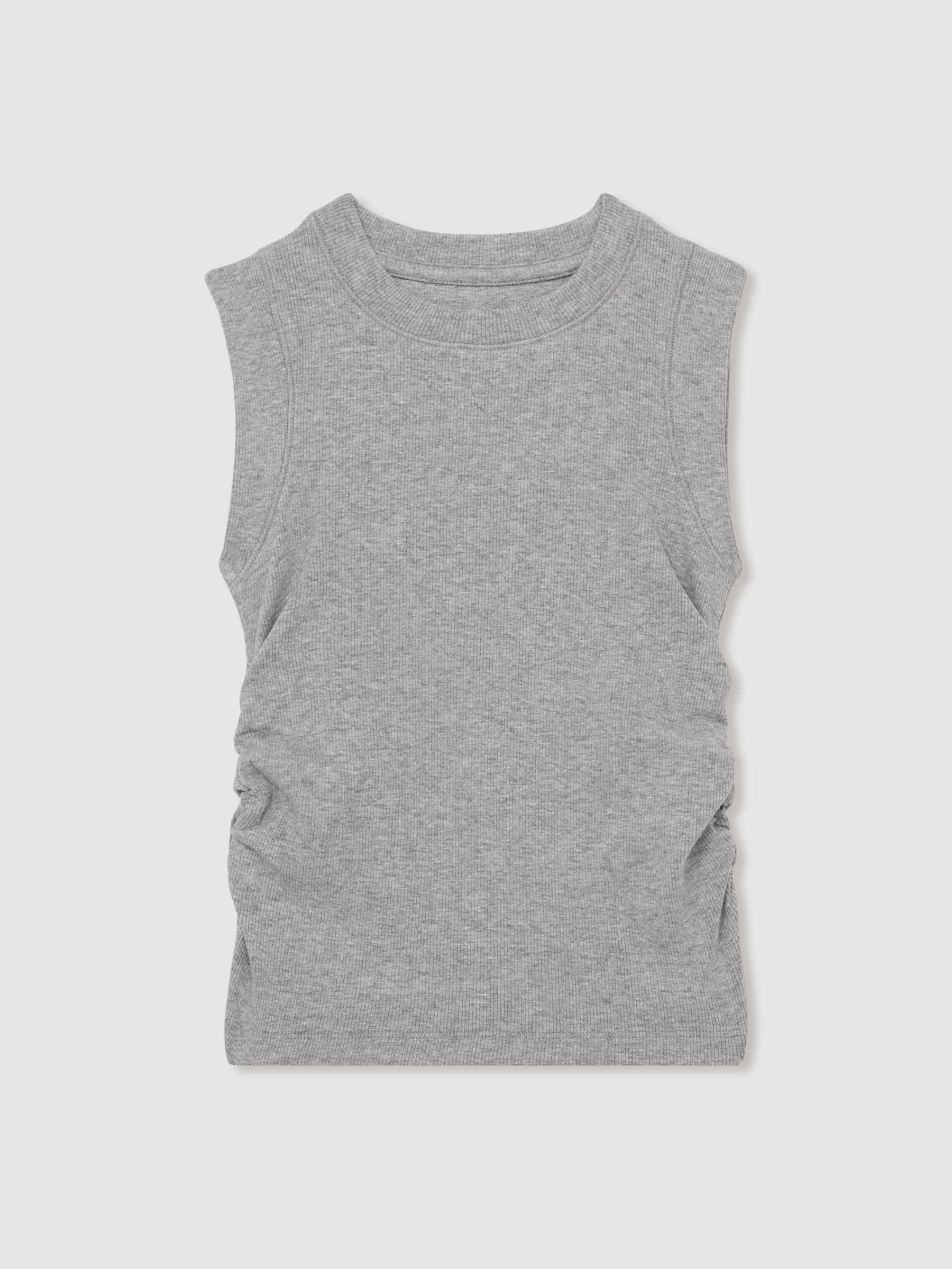 Ruched Vest Top in Grey (AW5779) | €20