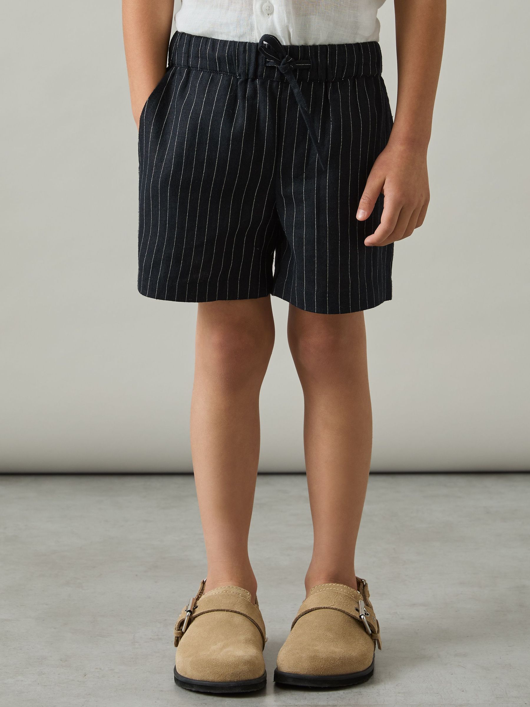 Drawstring Shorts in Blue (AW5799) | US$55