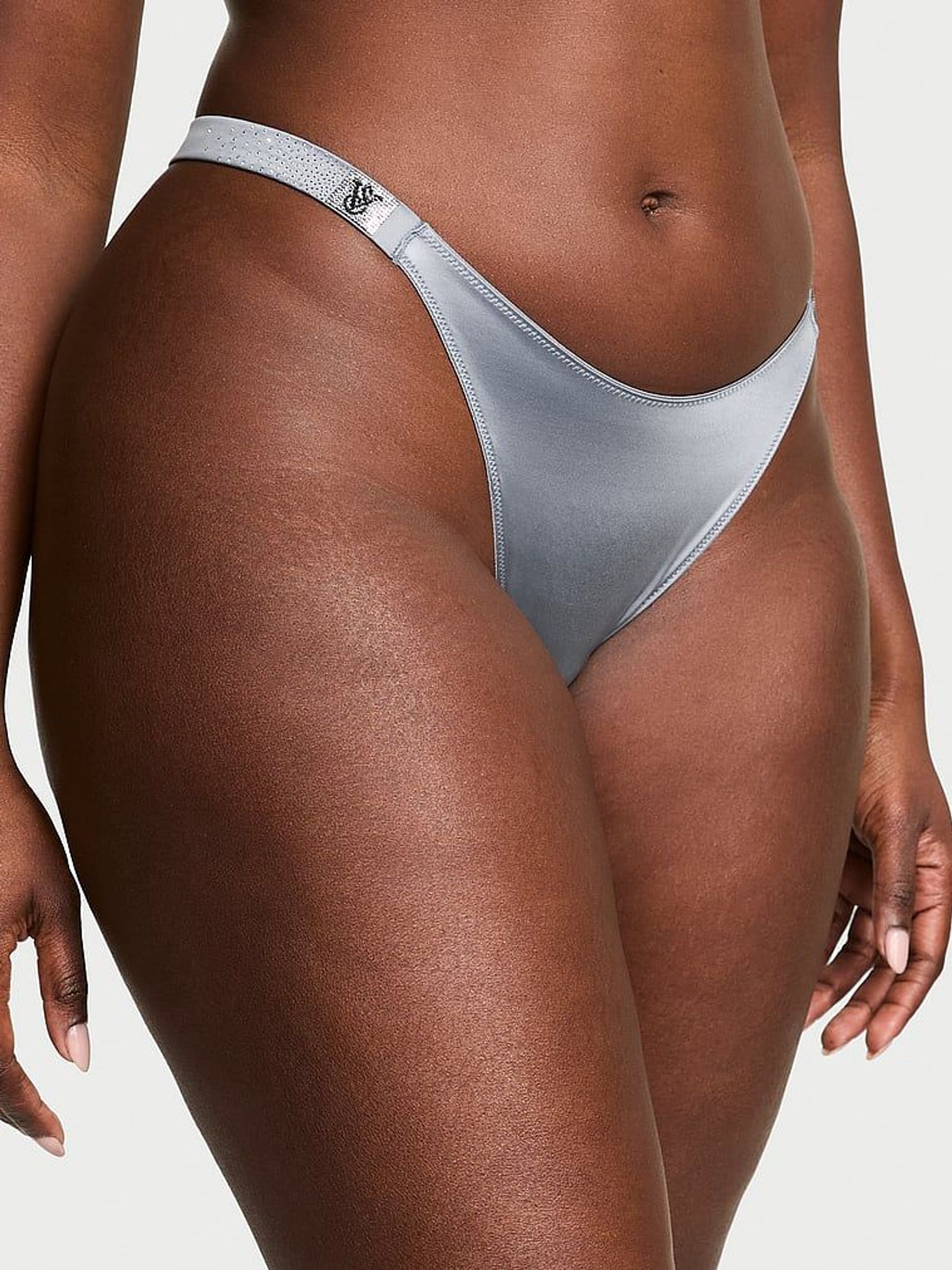 Asteroid Grey Brazilian Scattered Shine Strap Knickers (AW6330) | €22.50