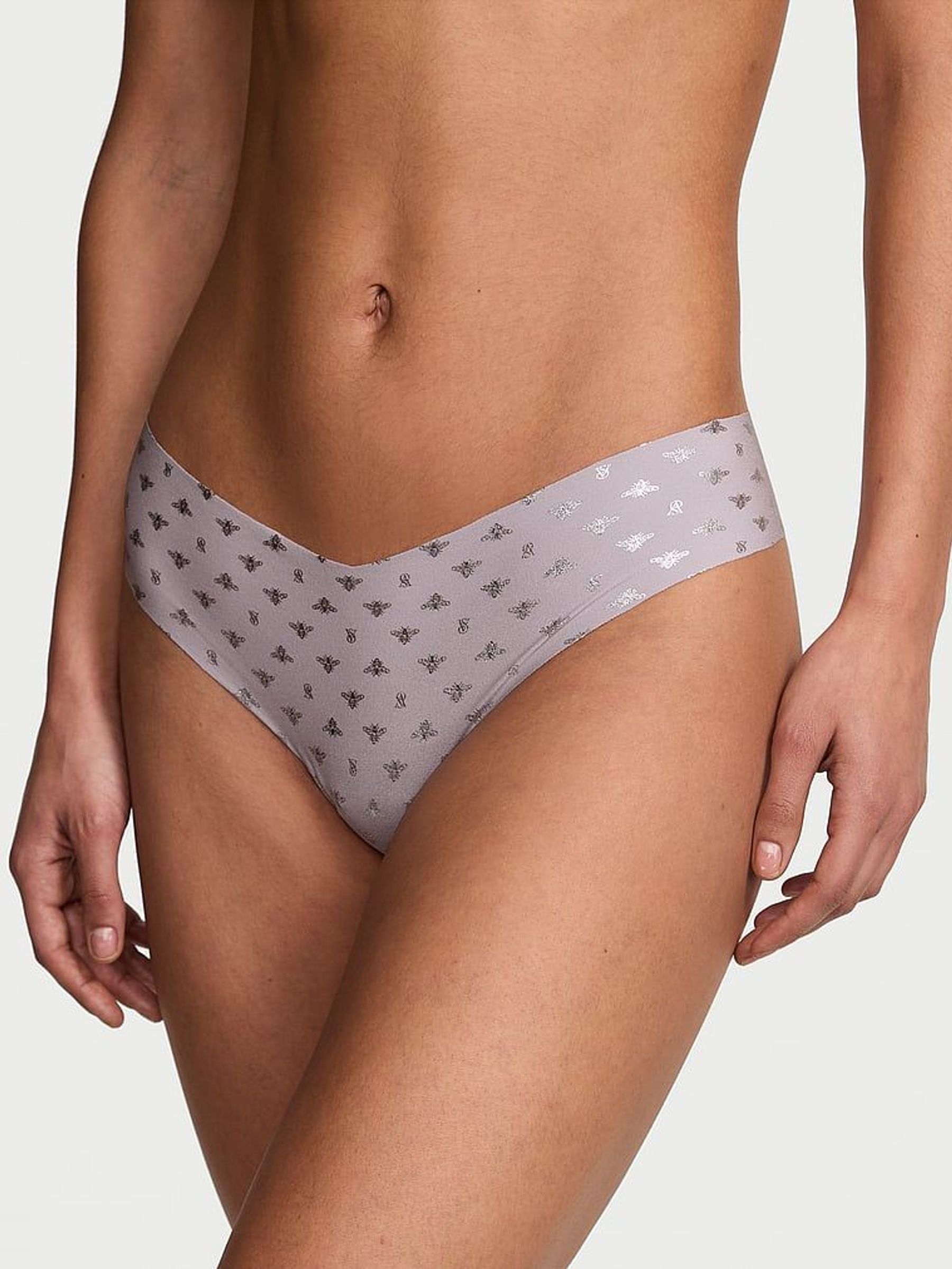 Feather Purple Bees Thong Knickers (AW6338) | €10.50