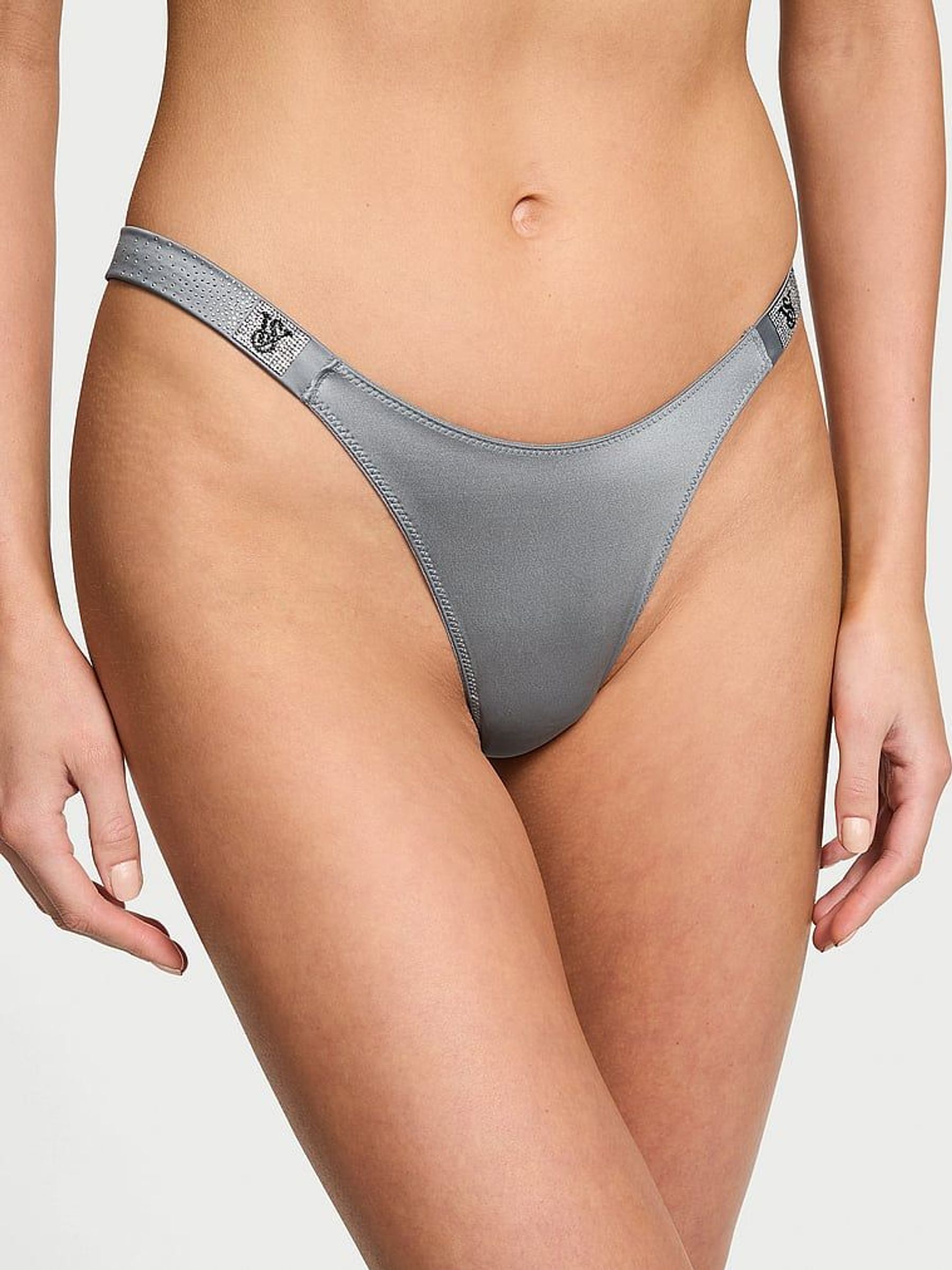 Asteroid Grey Thong Scattered Shine Strap Knickers (AW6351) | €22.50