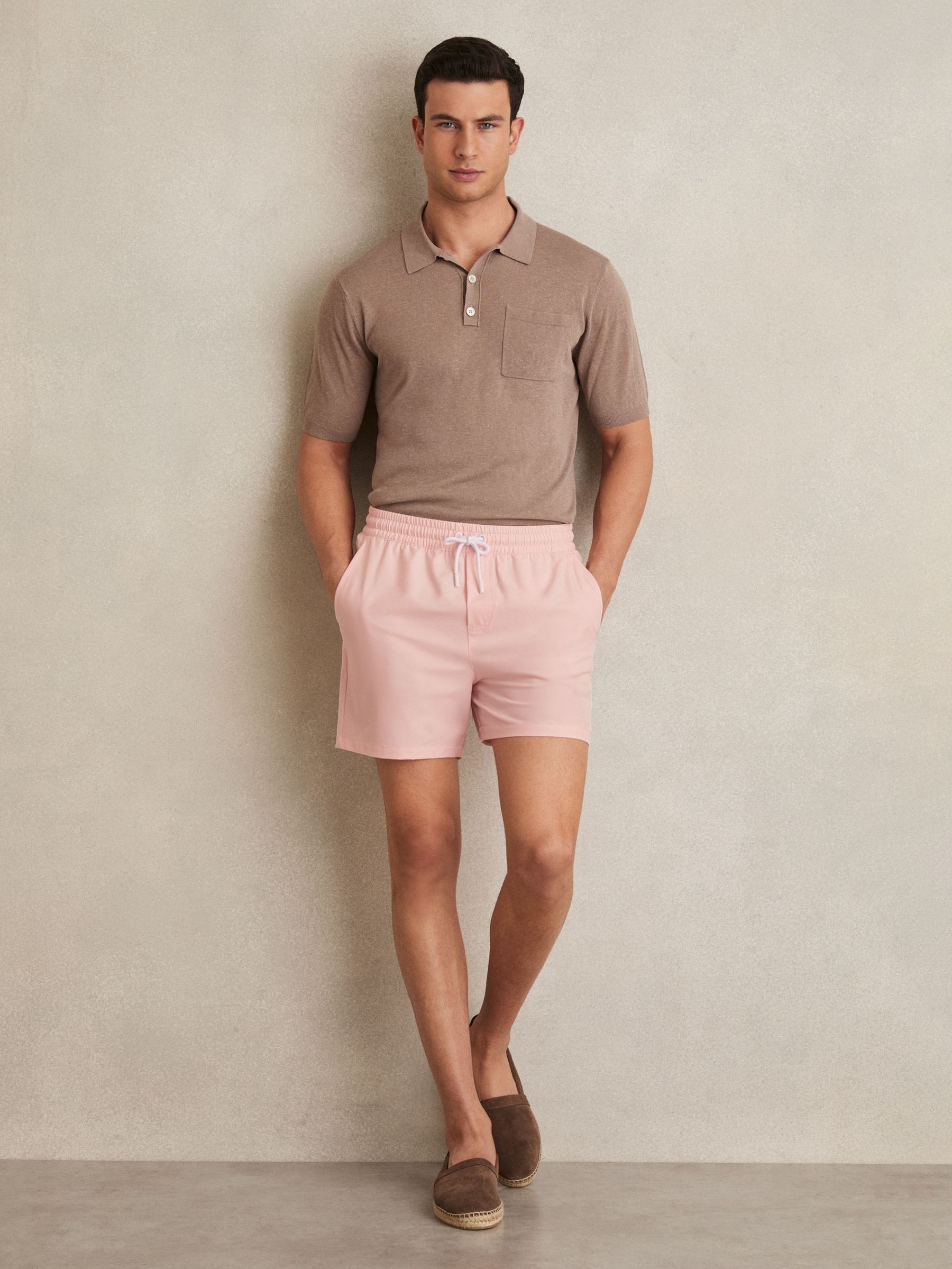 Drawstring Swim Shorts in Pink (AW6602) | €85