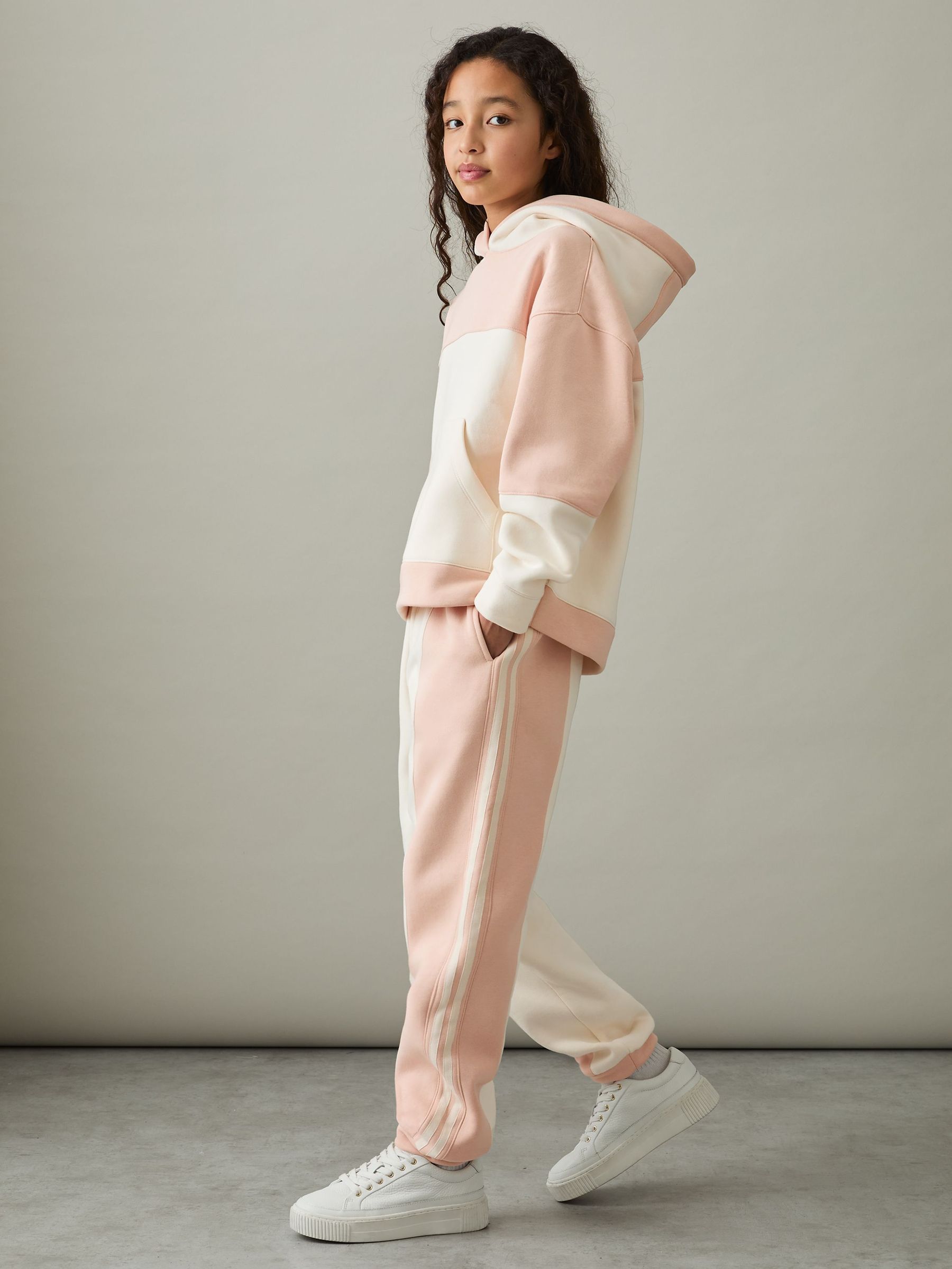 4-9 yrs Colour-Block Hoodie And Joggers Set in Pink (AW6745) | €95