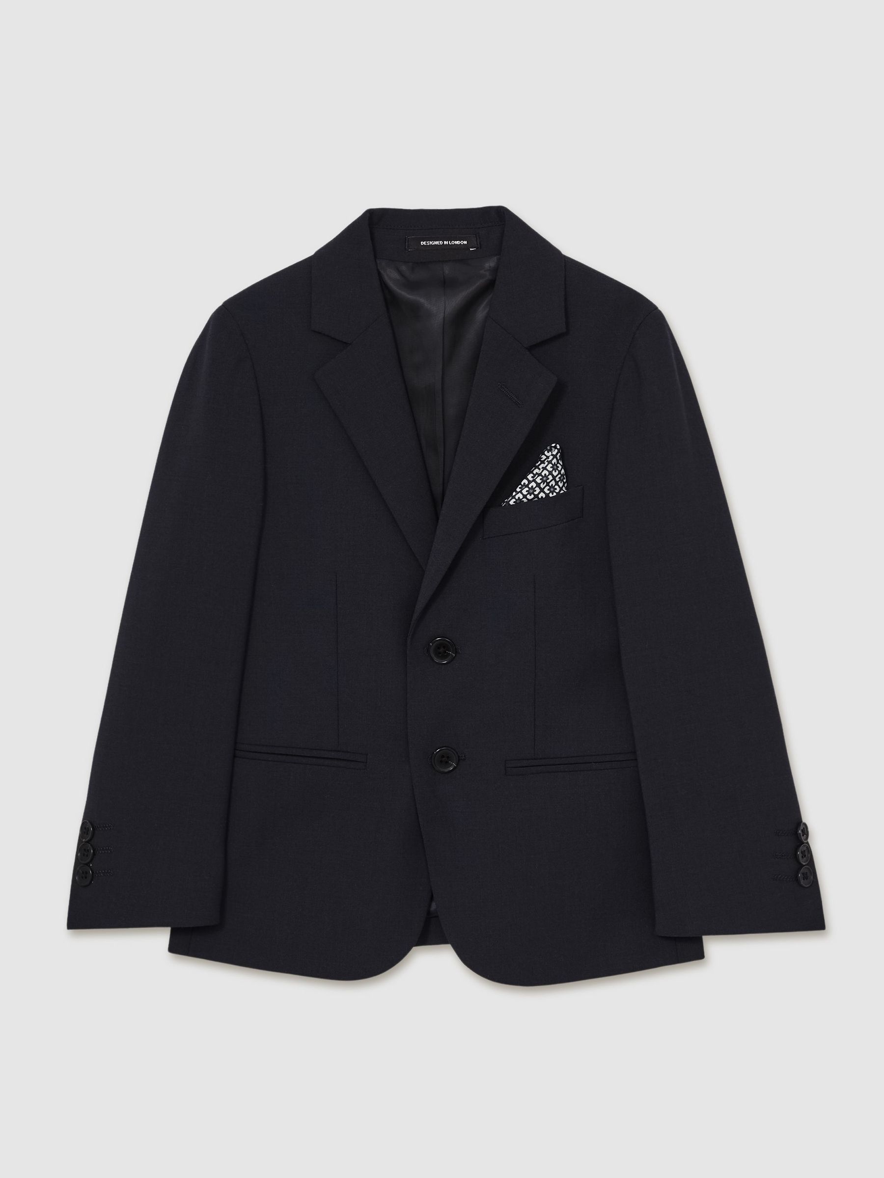 13-14 yrs Wool-Blend Single-Breasted Suit Blazer in Navy (AW8234) | CHF 155