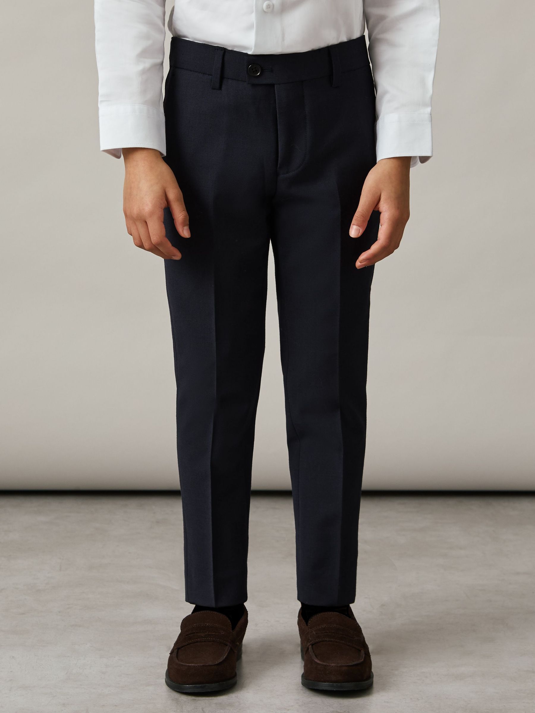 3-9 jr wol-Blend Pak Broeken in marineblauw (AW8236) | € 55
