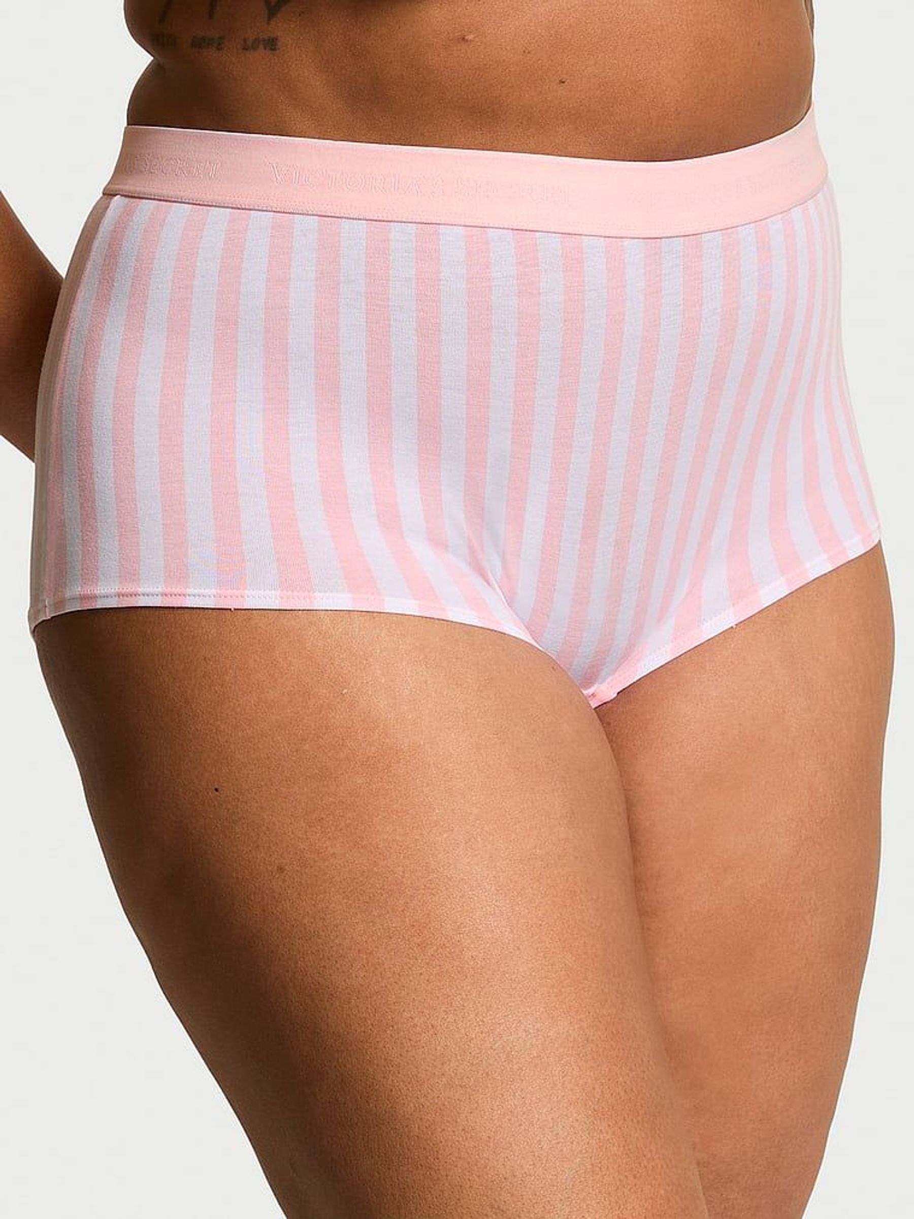 Pretty Blossom Pink Stripe Short Knickers (AY0115) | €10.50