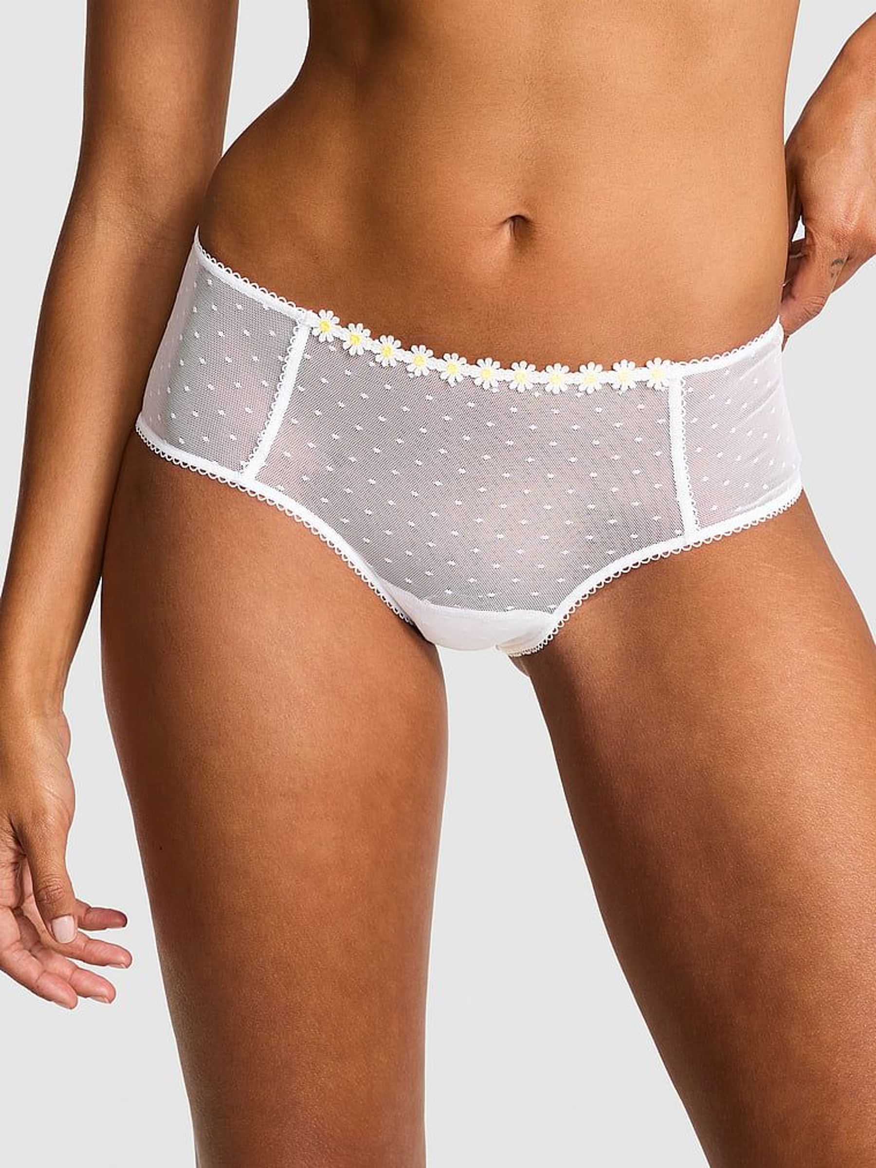 White Cheeky Lace Knickers (AY0116) | €10.50