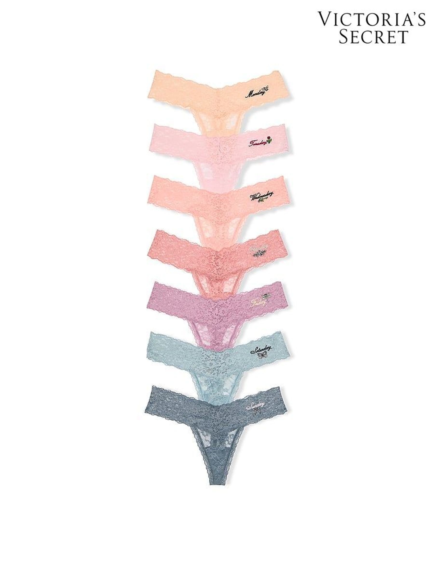 Yellow/Pink/Blue Thong Knickers (AY0129) | €40