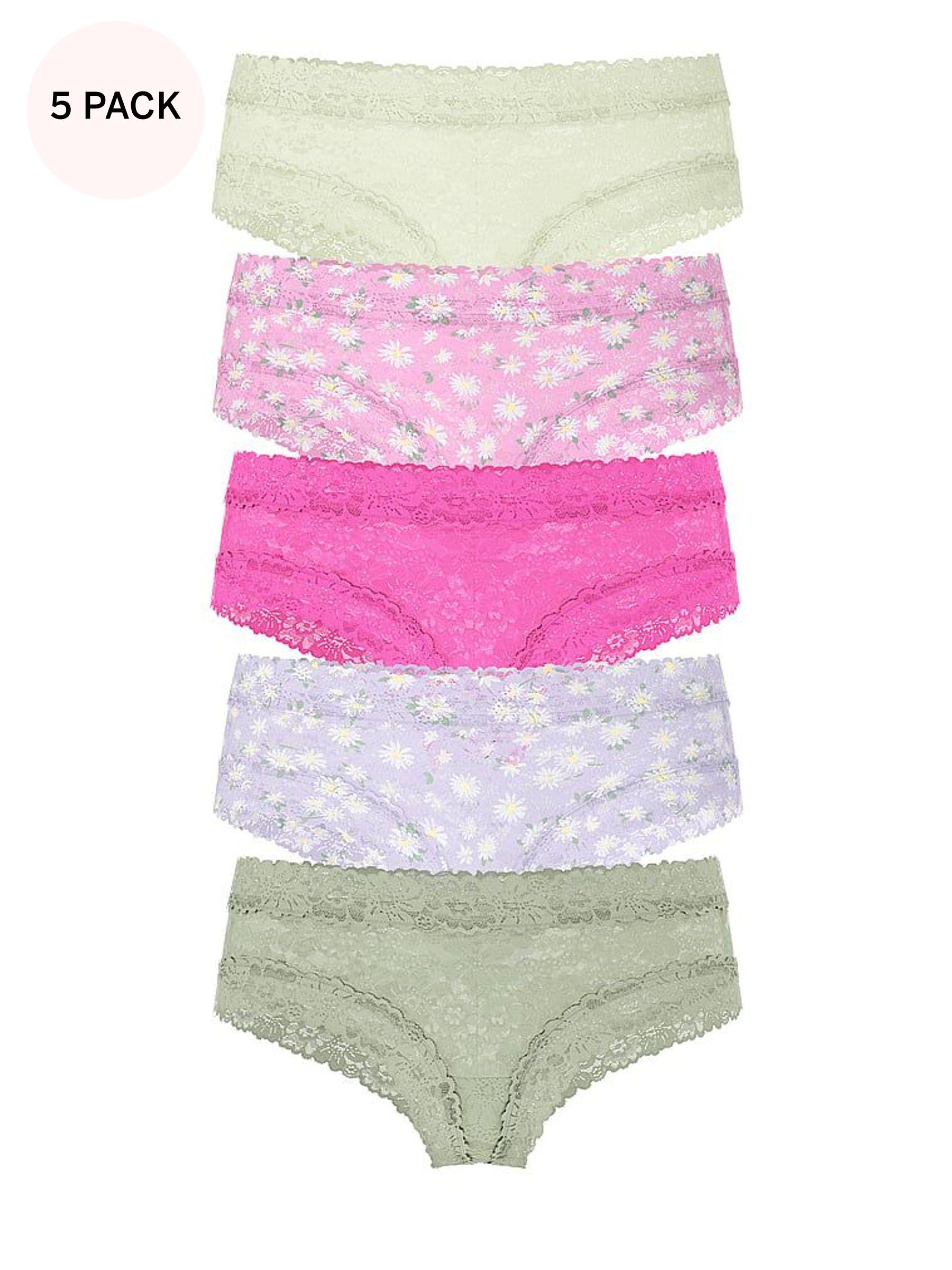 Green/Pink/Purple/Green Cheeky 5 Pack Knickers (AY0140) | €31