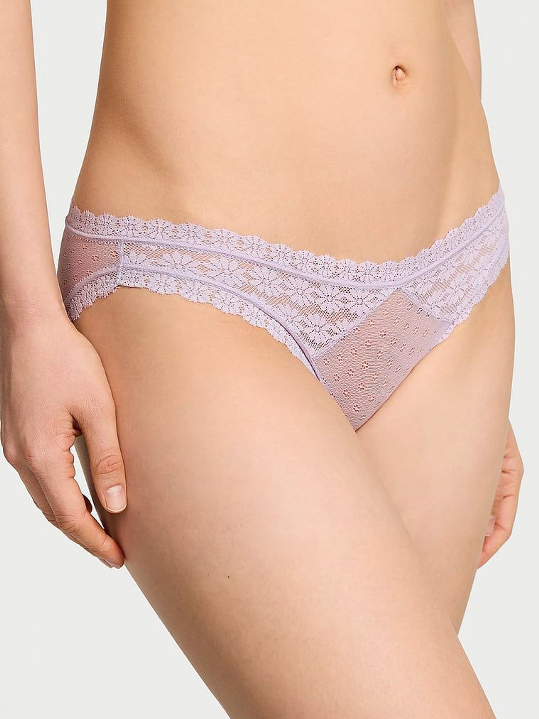 Feather Purple Bikini Knickers (AY0429) | €10.50