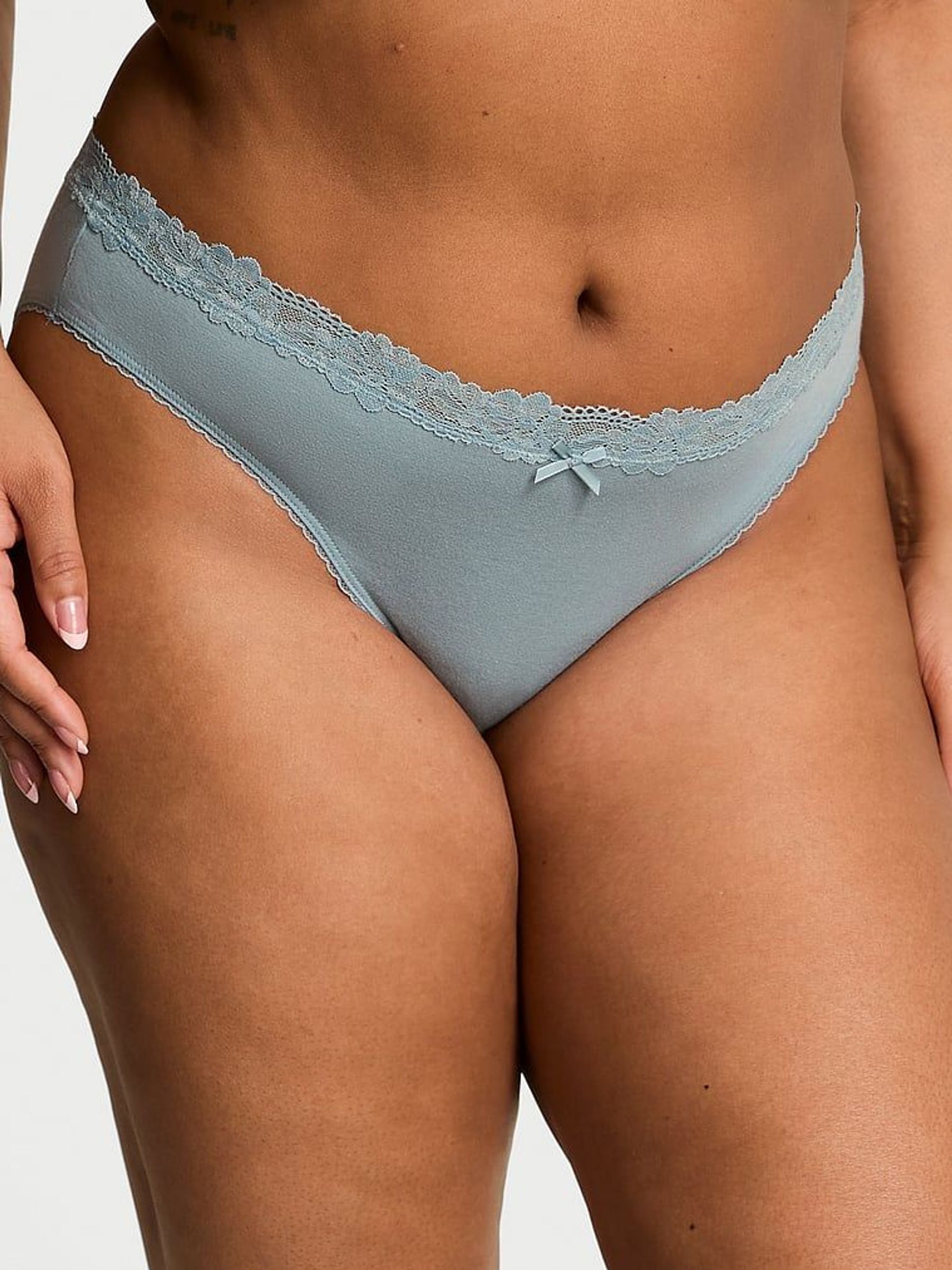 Jupiter Blue Bikini Lace Waist Knickers (AY0431) | €10.50
