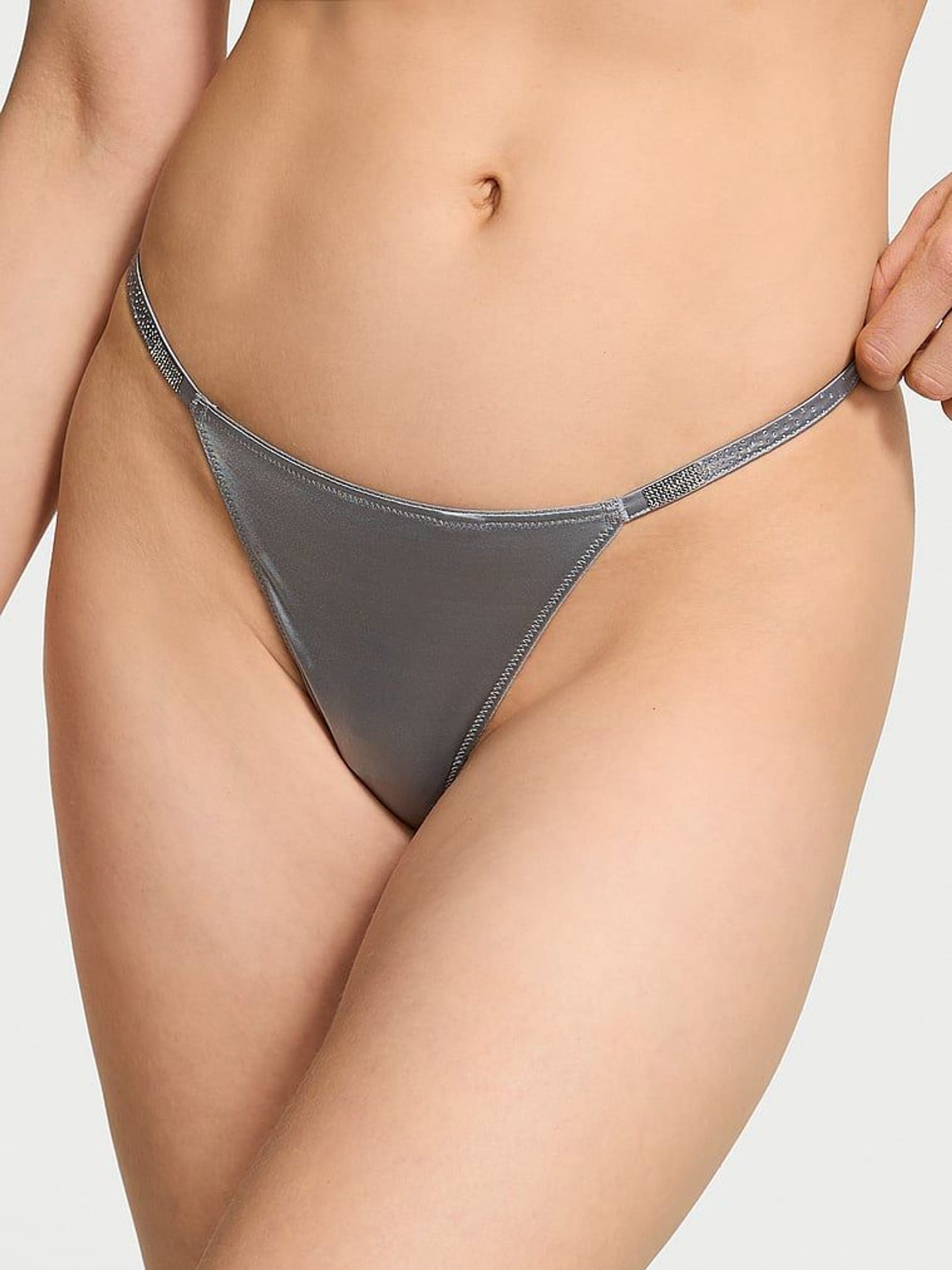 Asteroid Grey G String Scattered Shine Strap Knickers (AY0440) | €22.50