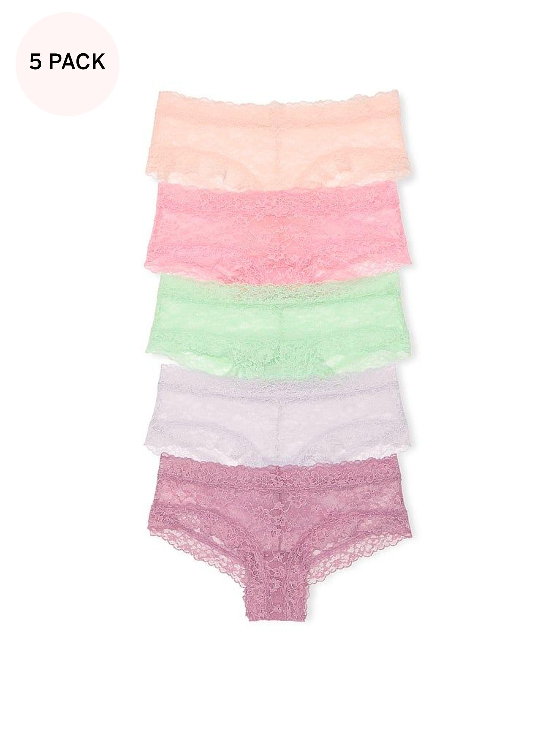 Pink/Green/Purple Cheeky 5 Pack Knickers (AY0456) | €31