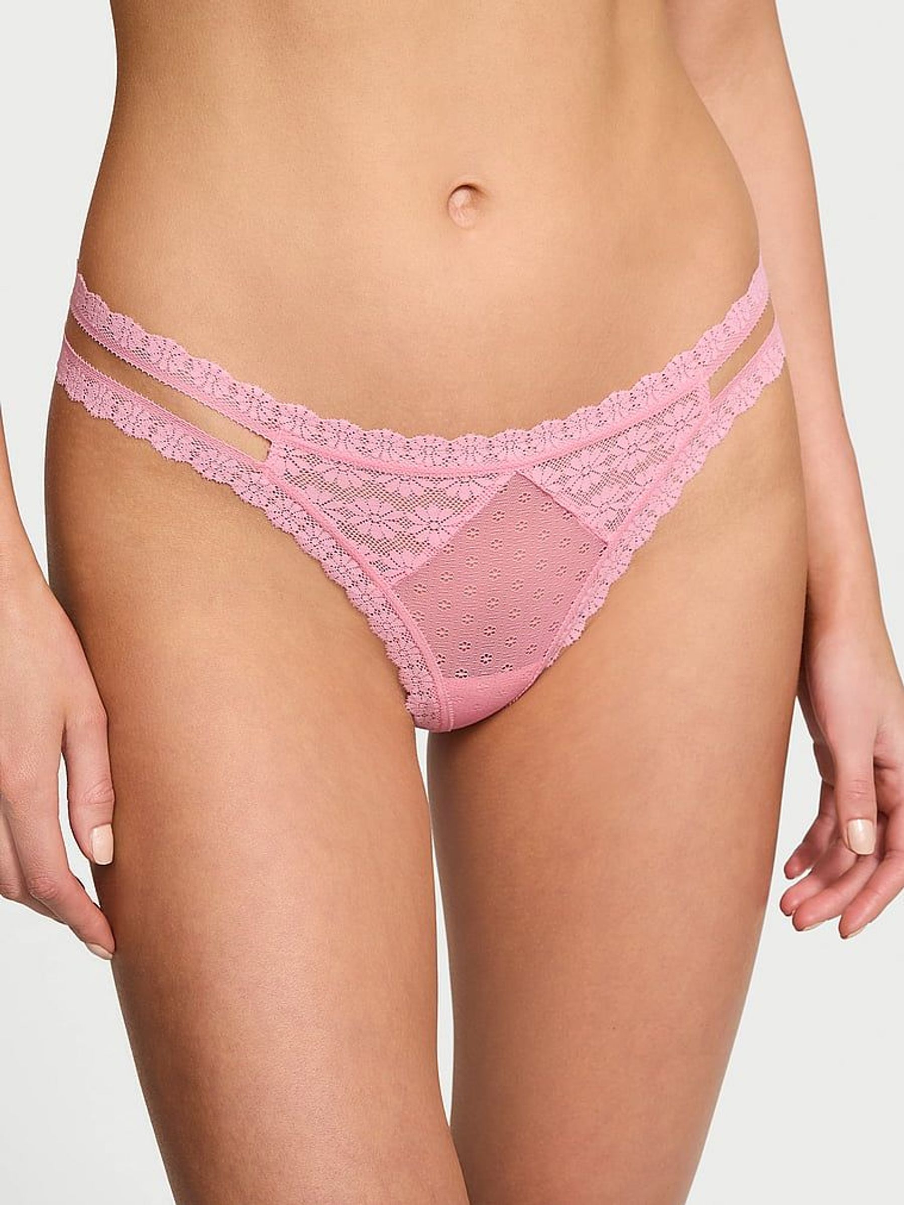 Pink Hope Double Strap Thong Knickers (AY0460) | €10.50