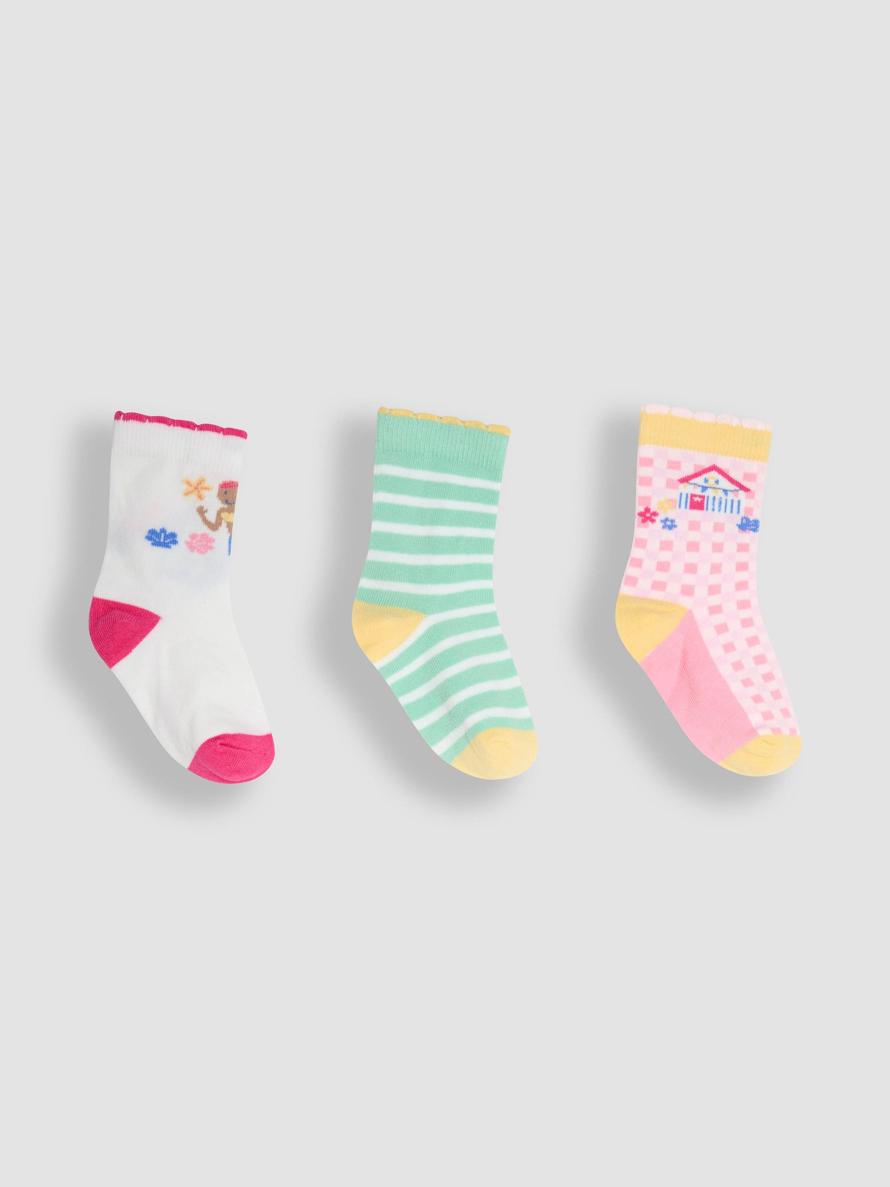 Blue 3-Pack Socks (AY1354) | $16