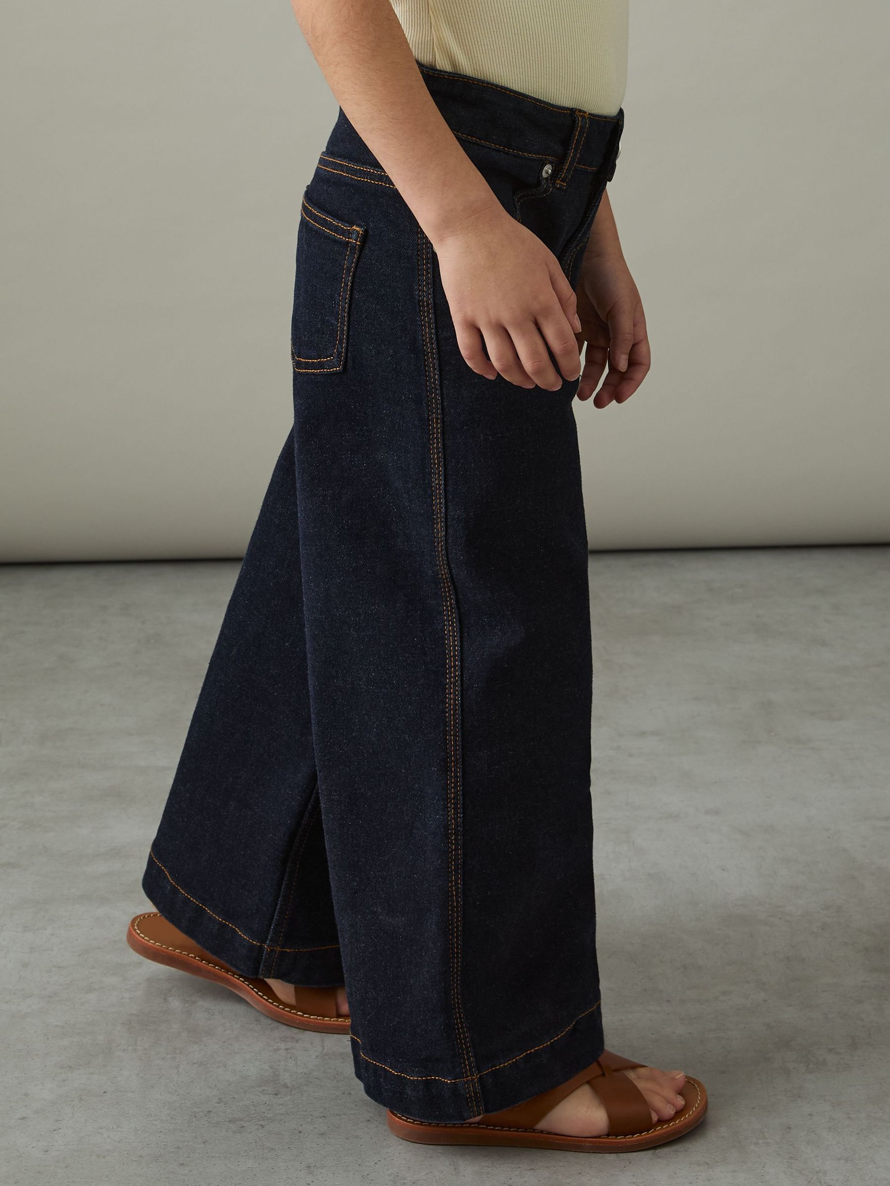 9-13 yrs Wide-Leg Jeans in Indigo (AY3769) | CHF 80