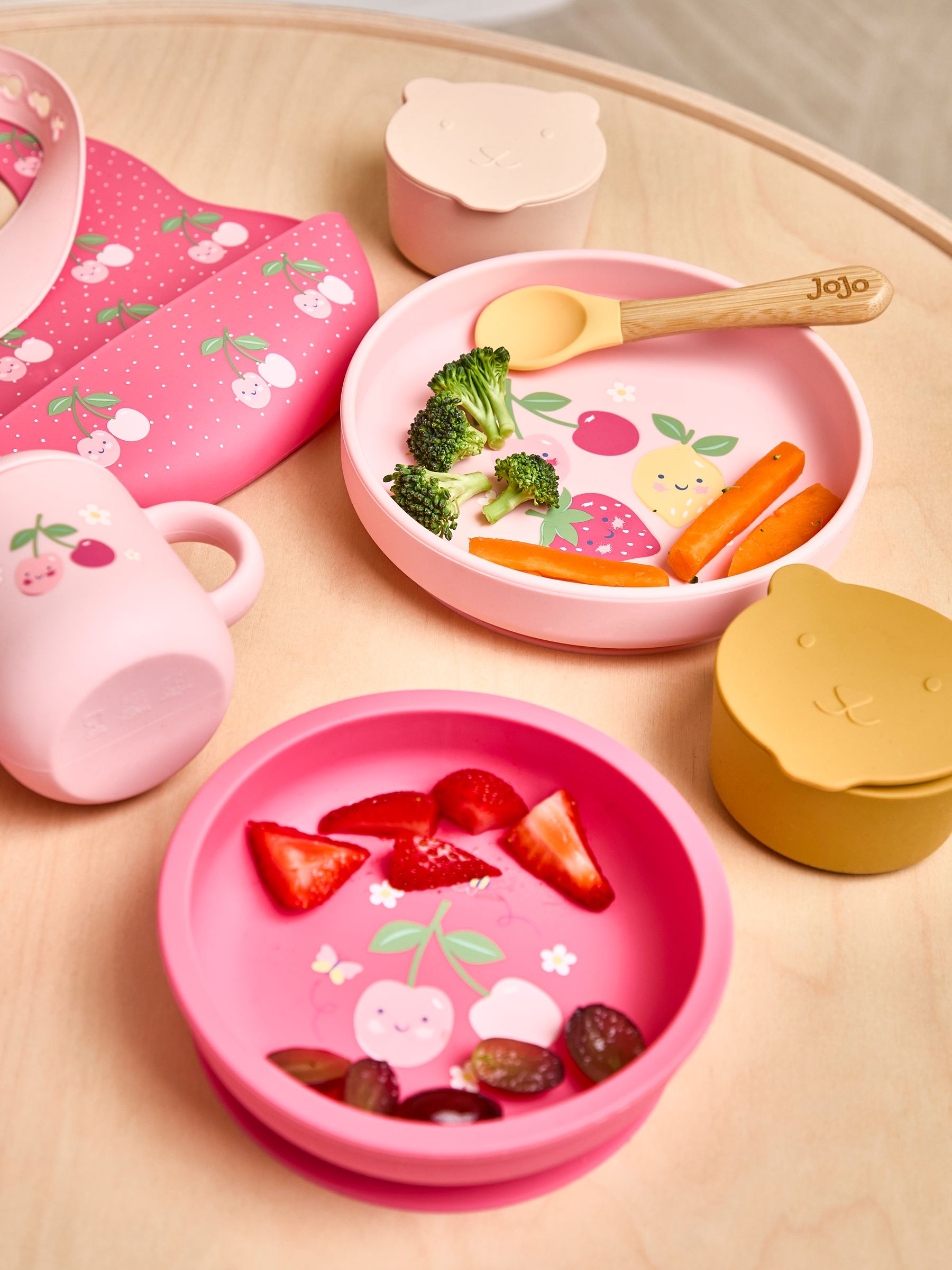 Printed Silicone Mealtime Set (AY3971) | $43