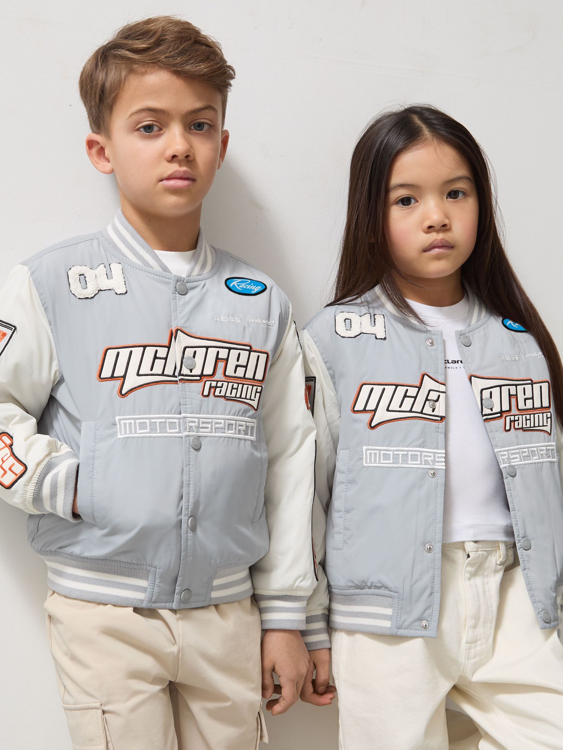 3-9 yrs McLaren F1 Team Bomber Jacket Unisex Fit in Blue Tones (AY4385) | €125