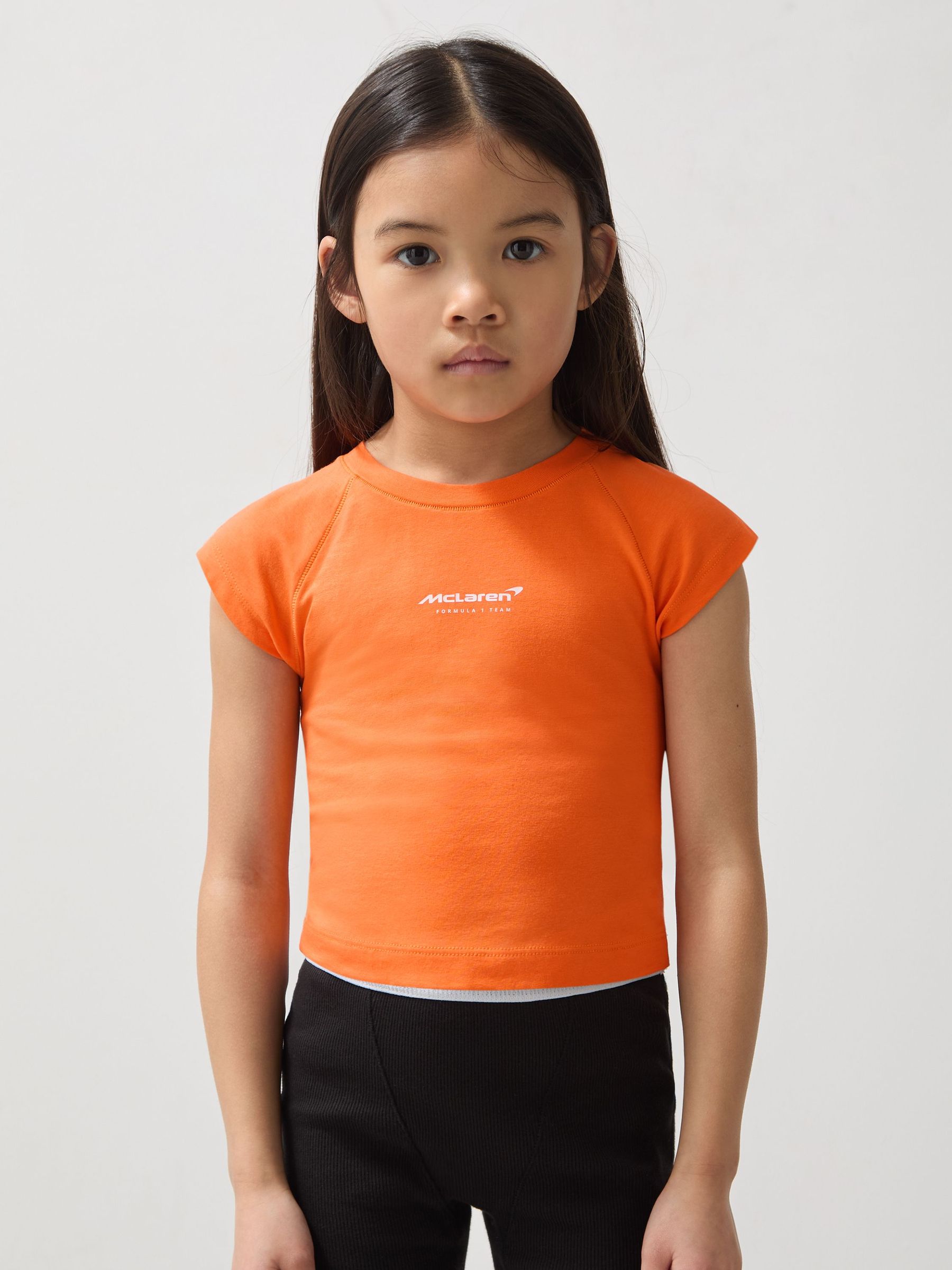 3-9 yrs McLaren F1 Team Cropped Logo T-Shirt in Orange (AY6540) | 105 SAR