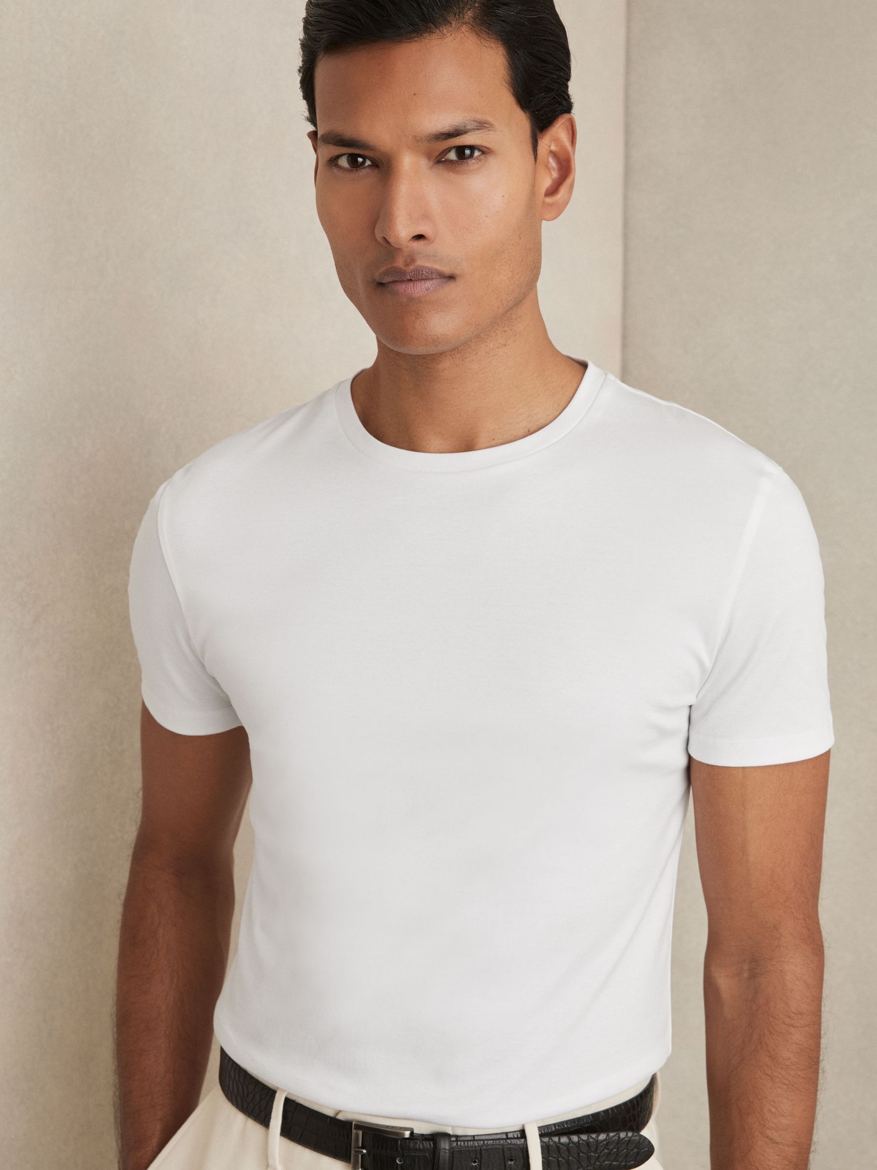Cotton Sports-Fit T-Shirt in White (AY7466) | $95