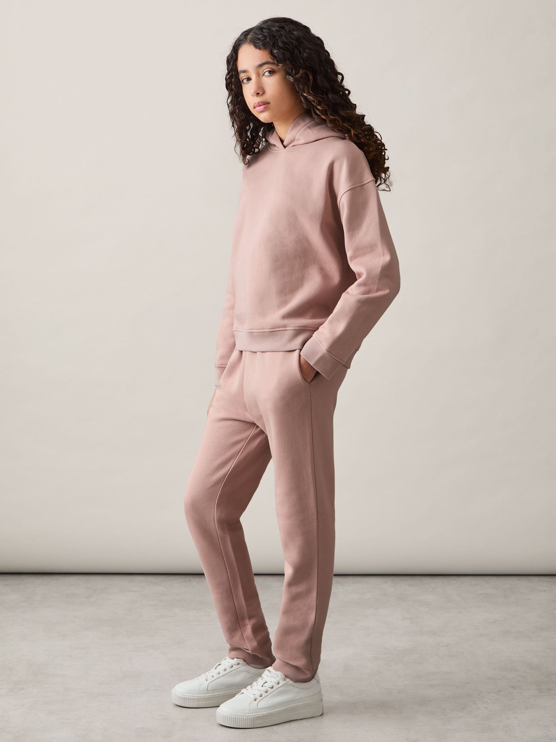 Cotton Blend Hoodie And Joggers Set in Mink (AY7489) | €45