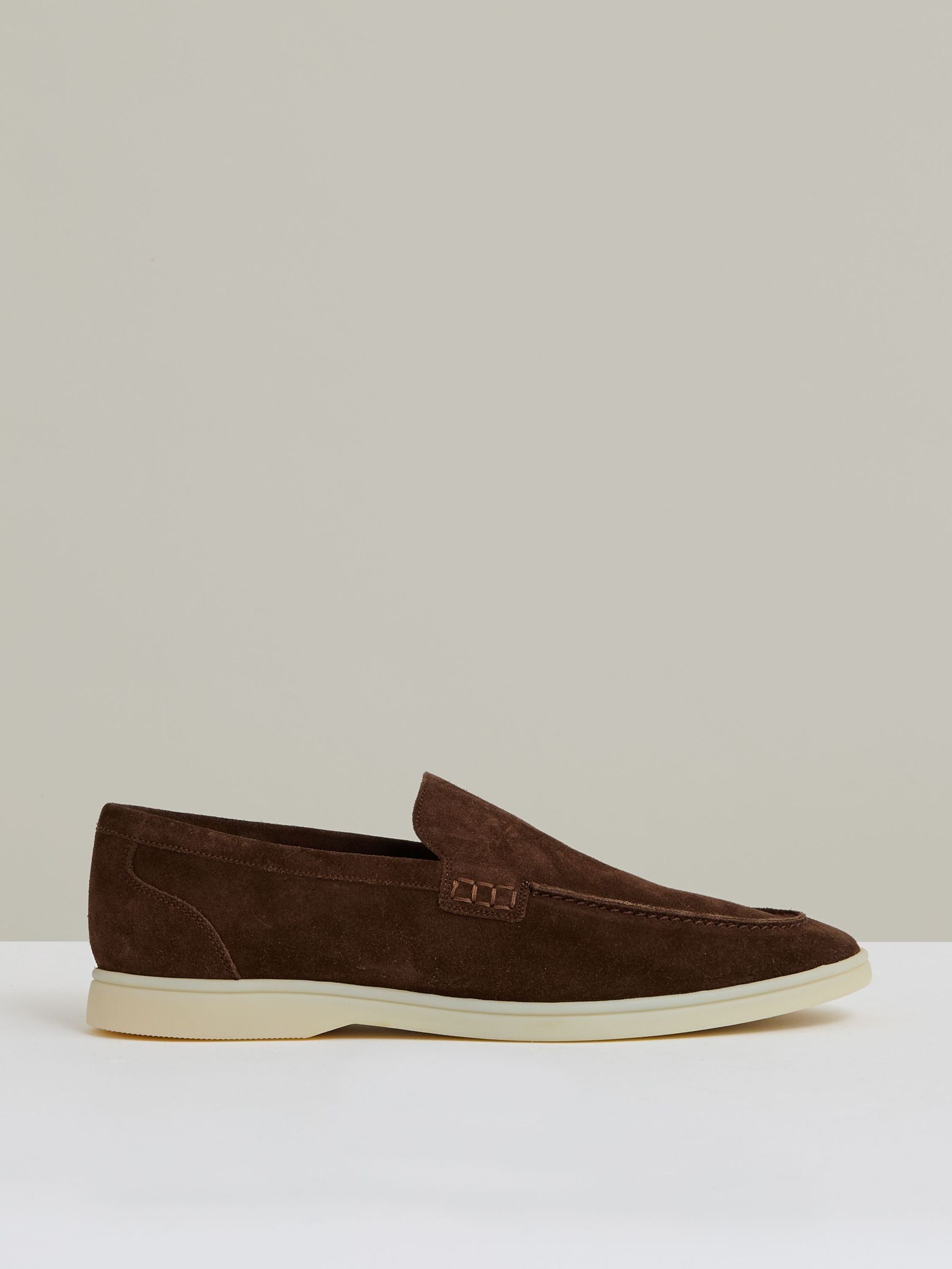 Suede Slip-On Loafers in Brown (AY7525) | €245