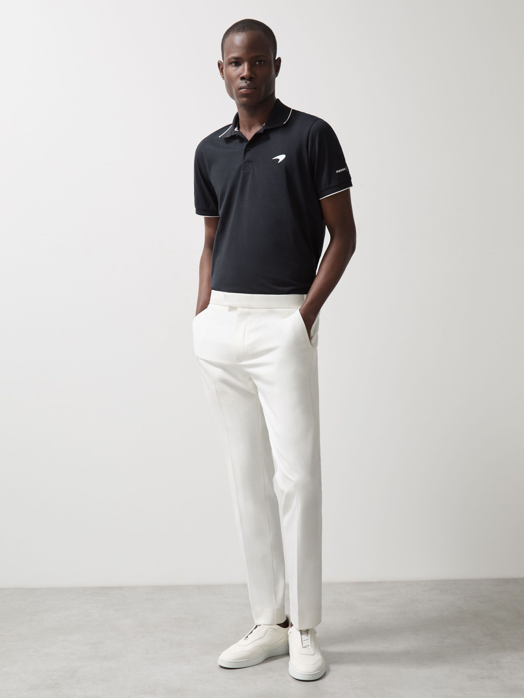 McLaren F1 Team Cotton Polo Shirt in Navy (AY7528) | €95