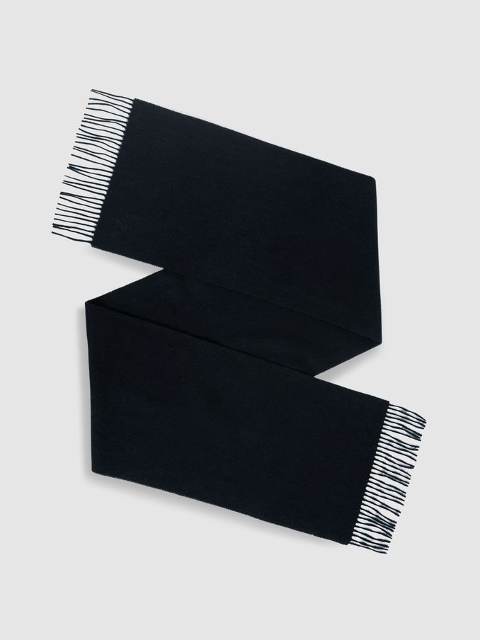 Wool and Cashmere Scarf in Navy (AY8332) | €85