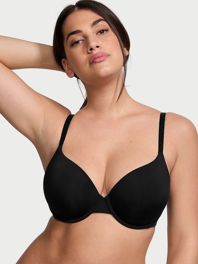 Black Strap Demi Lightly Lined Bra (B01817) | €40
