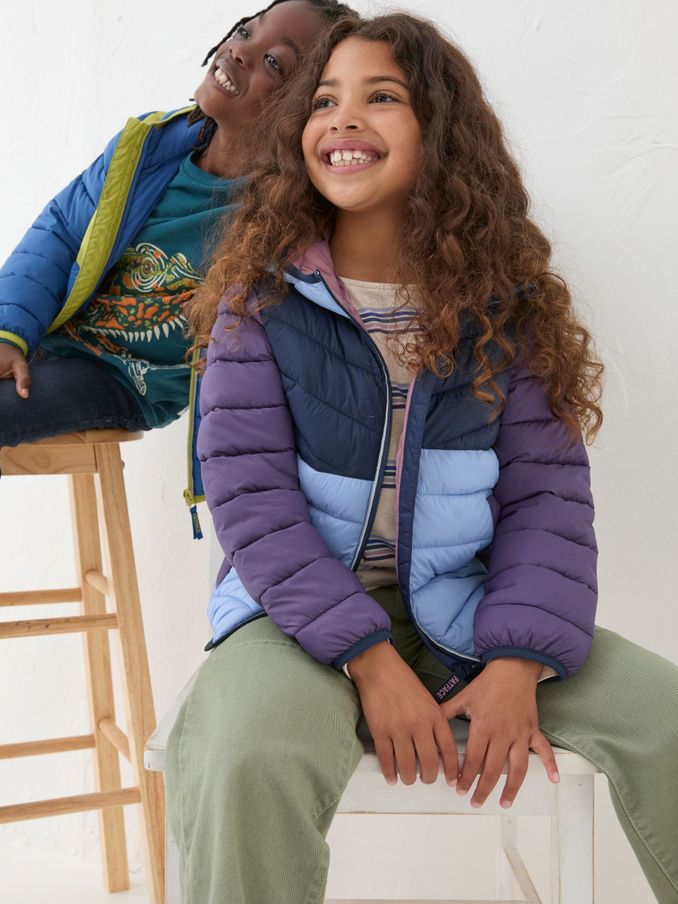 Poppy Purple Padded Jacket (B02140) | $27