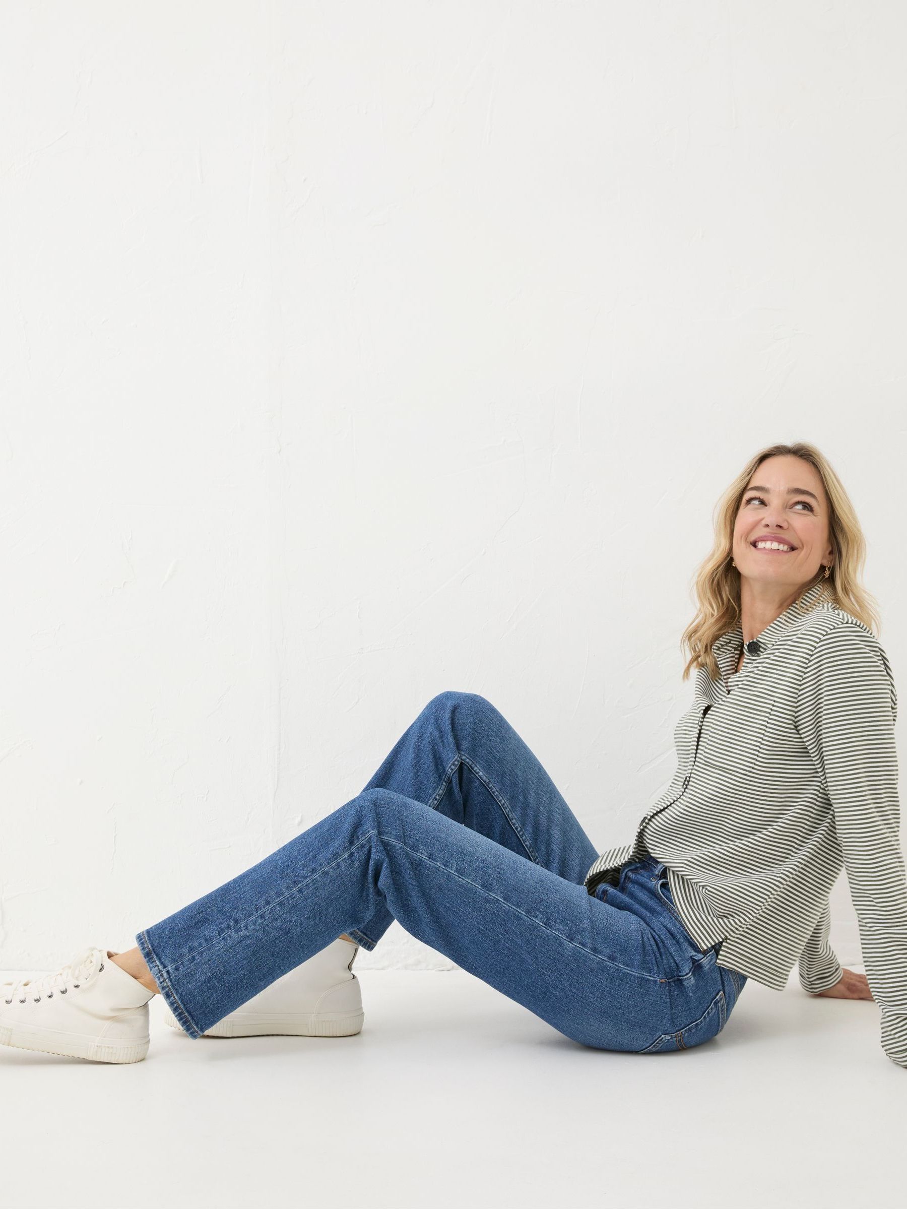 Carmel Blue Denim Comfort Straight Jeans (B05724) | €72.50