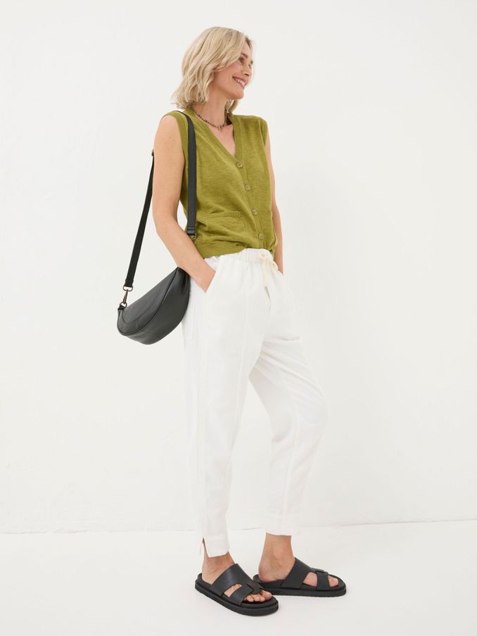 Ashli White Tapered Cargo Trousers (B05931) | €44