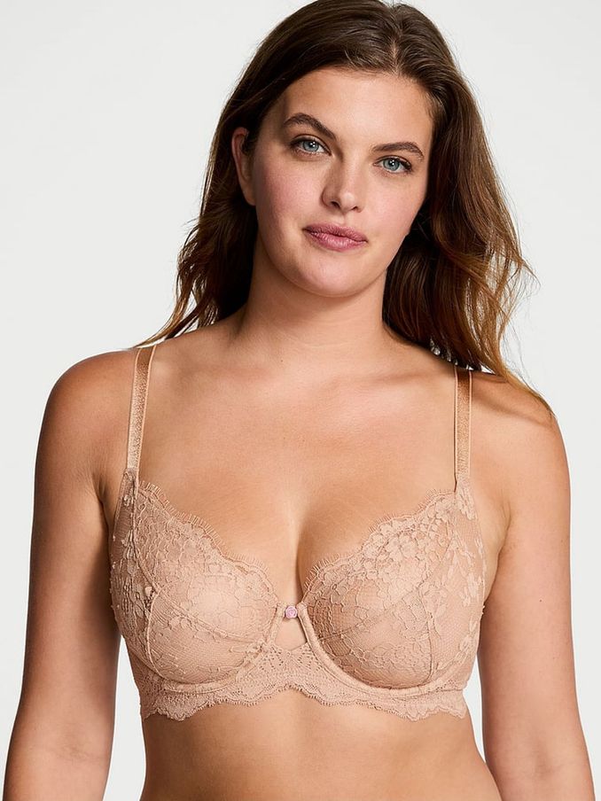 Praline Nude Full Cup Support Lace Bra (B07129) | €56