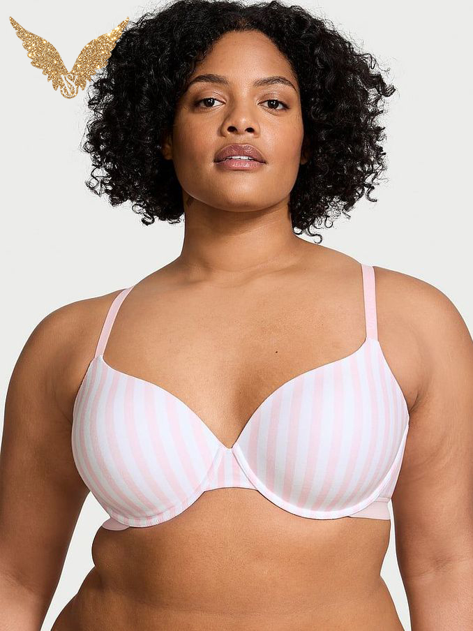 Pink Stripe Demi Lightly Lined Bra (B07449) | €40