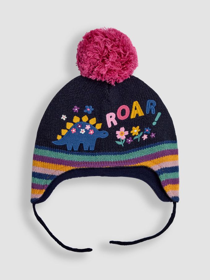 Navy Dinosaur Embroidered Hat (B10694) | $9