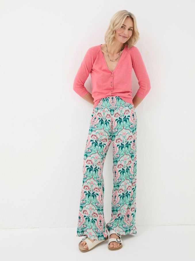 Leila Green Mirror Paisley Palazzo Trousers (B16588) | €46