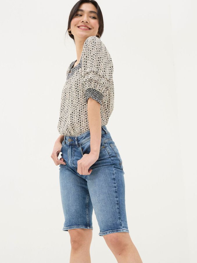 Bisley Blue Denim Bermuda Shorts (B17809) | $40