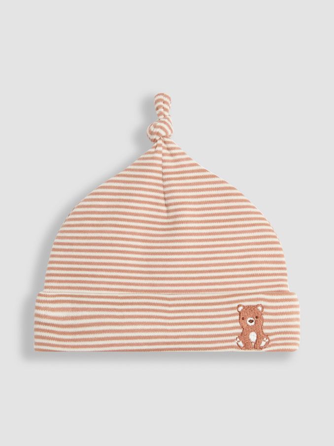 Cream Bear Baby Hat (B21080) | $3