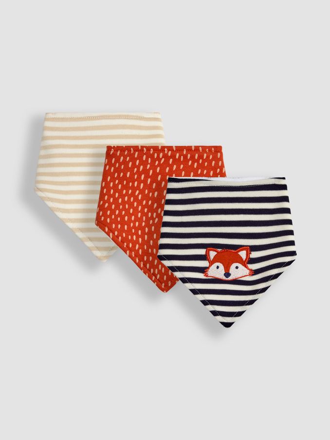 Navy Fox Dribble Bibs 3 Pack (B22640) | $21